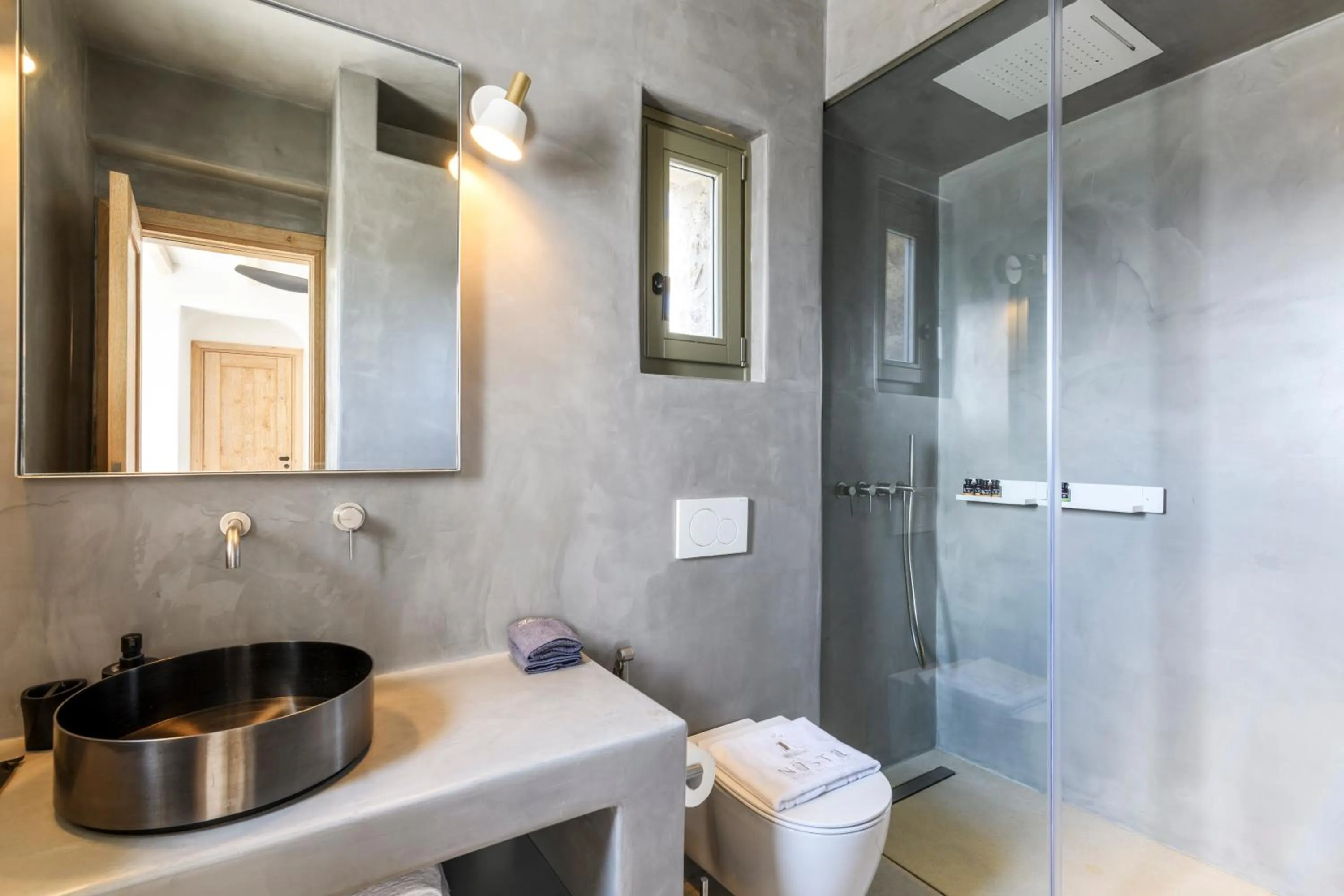 Shower in Nasta Suites & Villas Intentional Living Mykonos