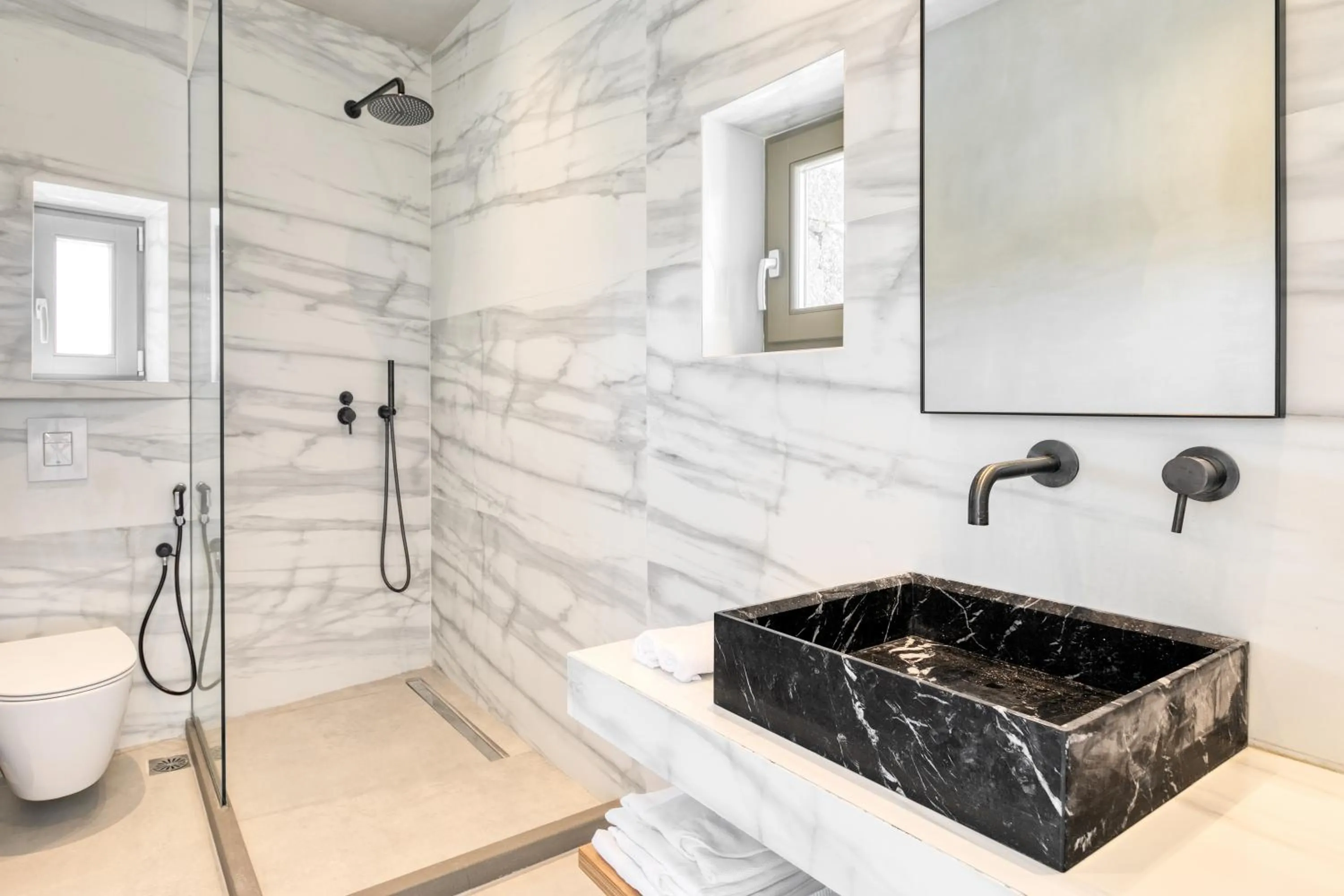 Shower in Nasta Suites & Villas Intentional Living Mykonos