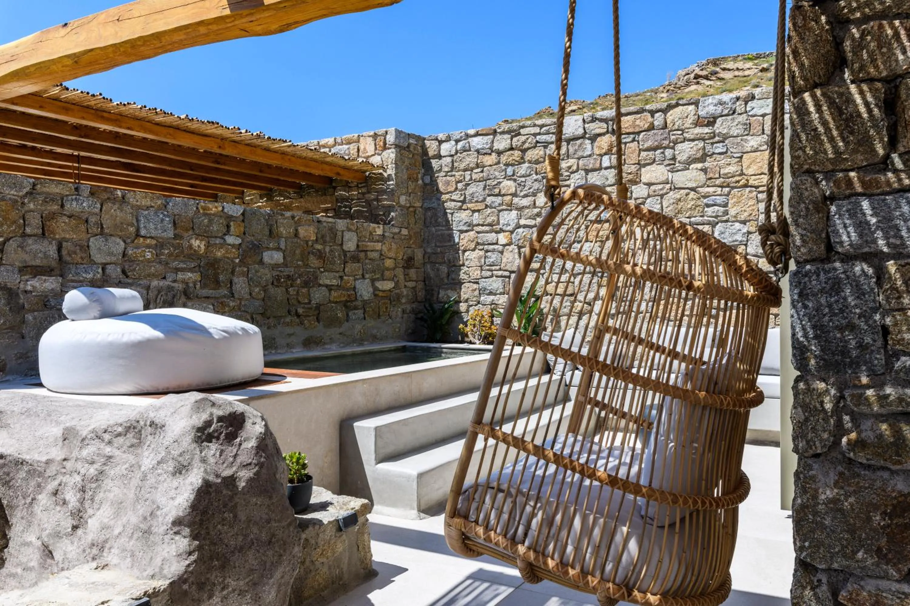 Patio in Nasta Suites & Villas Intentional Living Mykonos
