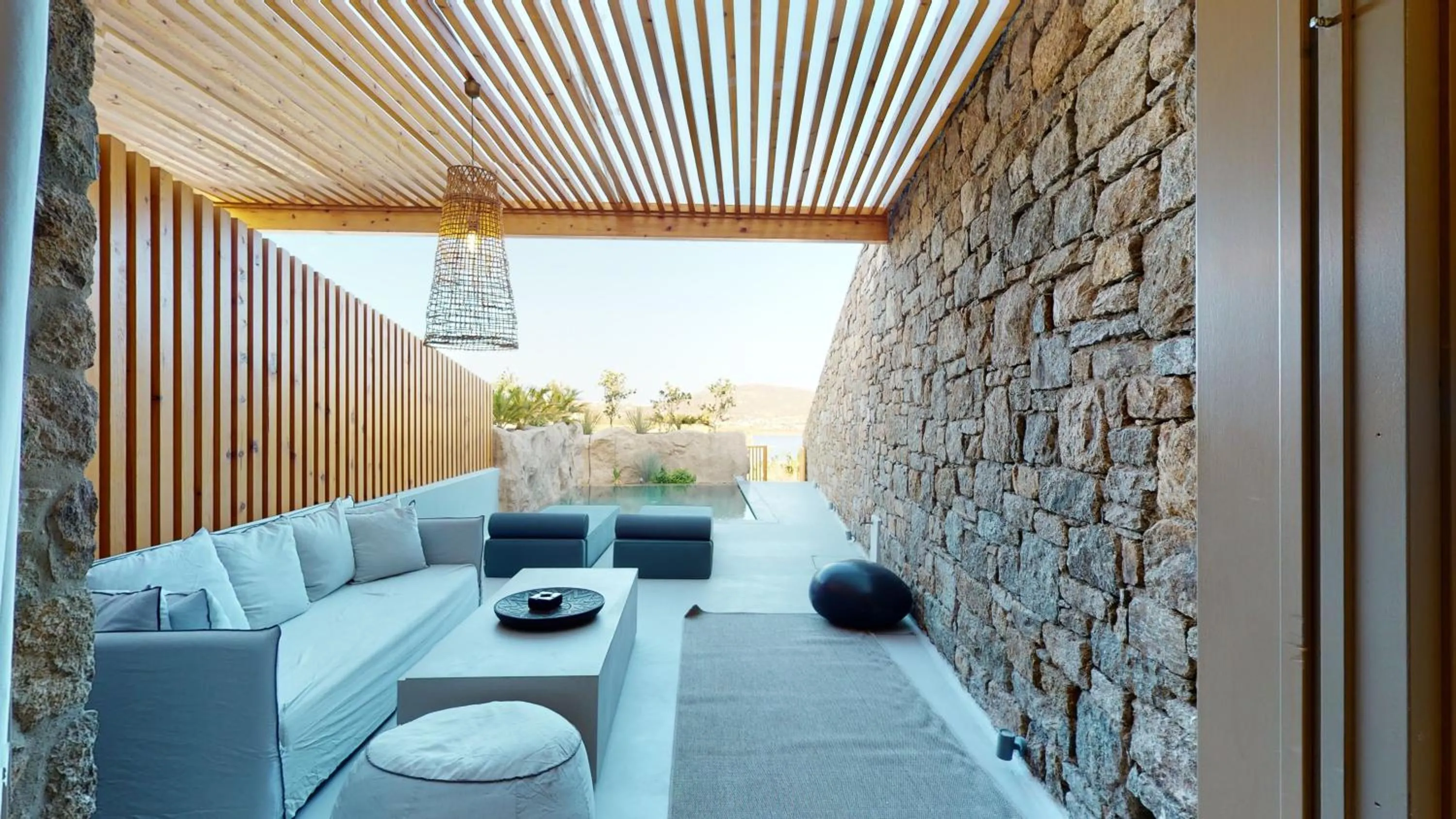 Patio in Nasta Suites & Villas Intentional Living Mykonos
