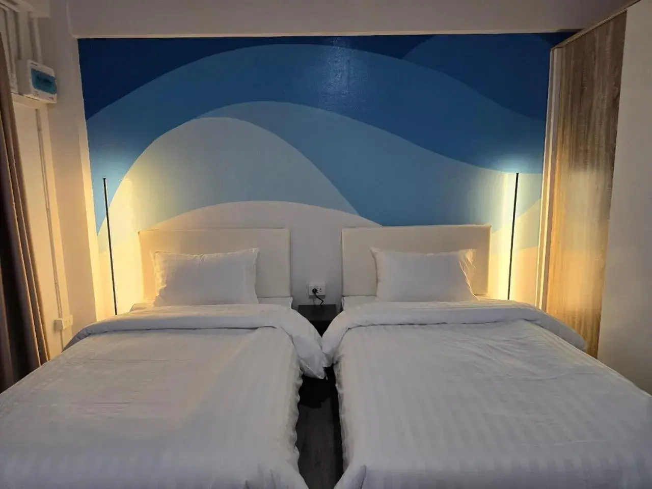 Bed in SRINN Hotel Pattaya Klang Bed in SRINN Hotel Pattaya Klang