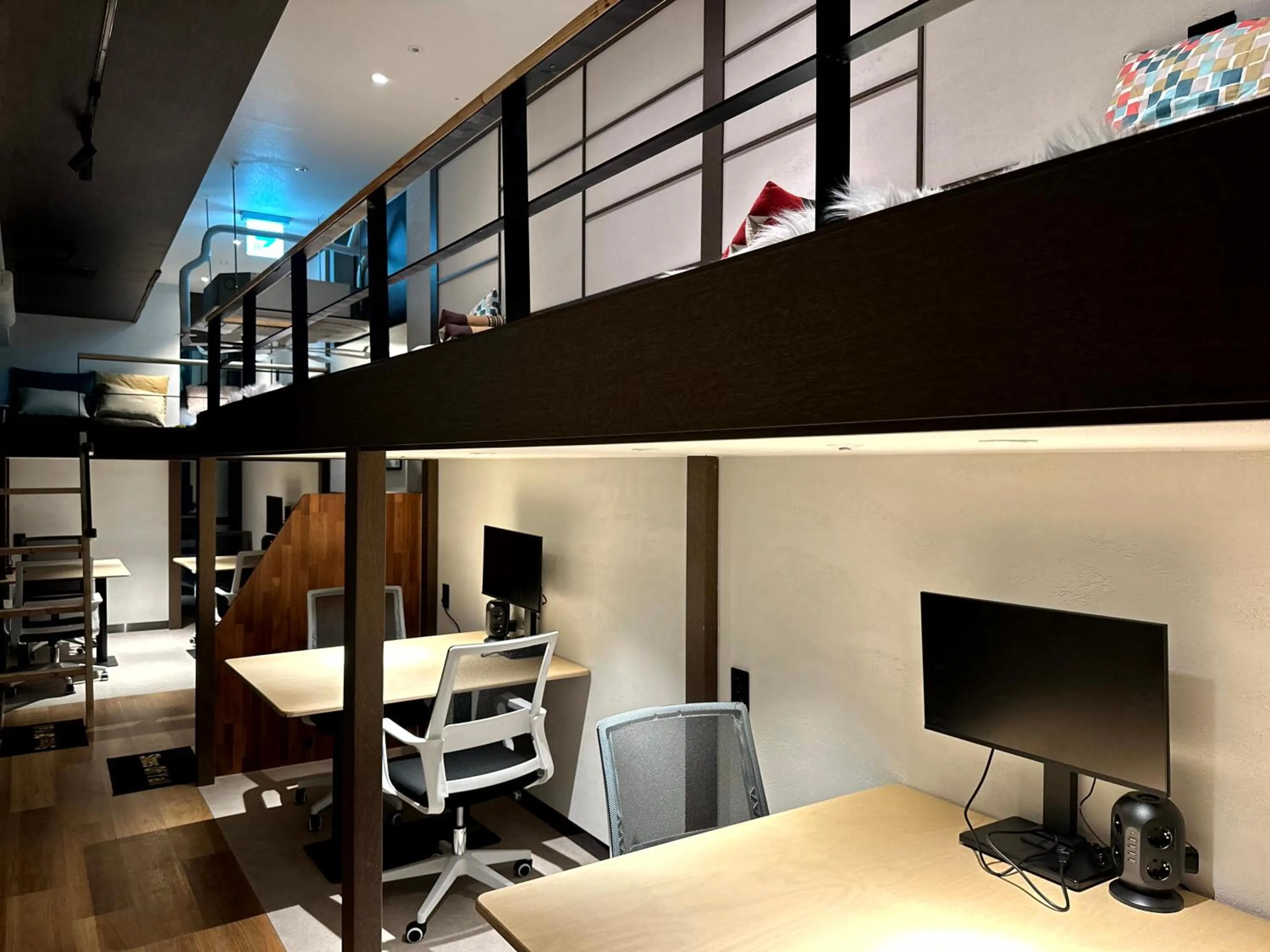 Living room in Nomad Live Hostel