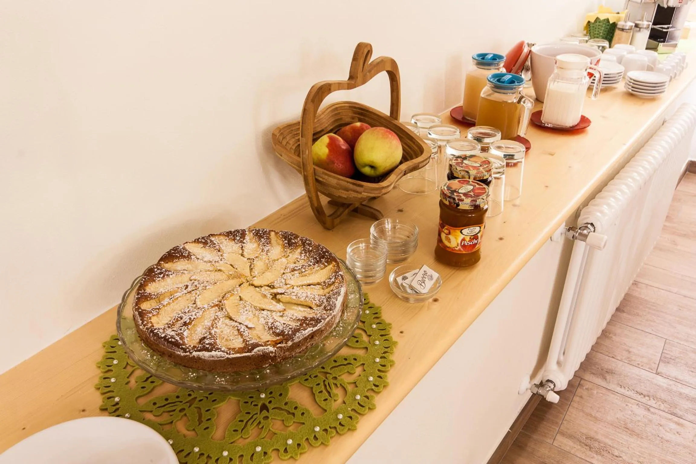 Food and drinks in B&B Incanto