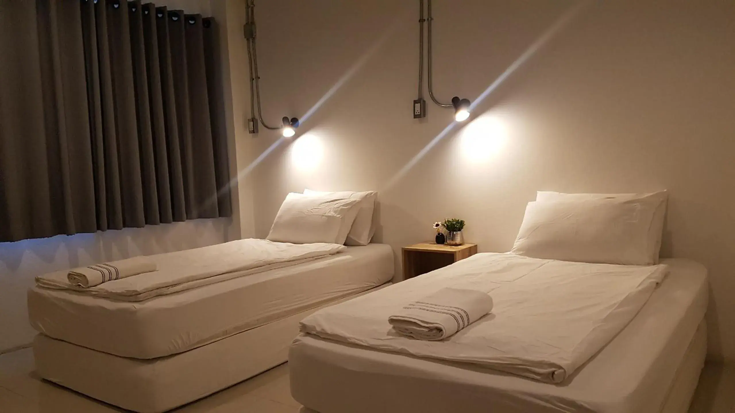 Twin Room with City View and Shared Bathroom in Non@Chiang Mai Twin Room with City View and Shared Bathroom in Non@Chiang Mai