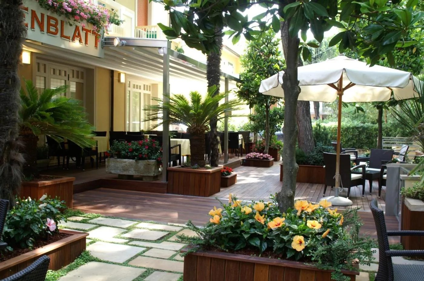 Garden in Hotel Rosenblatt