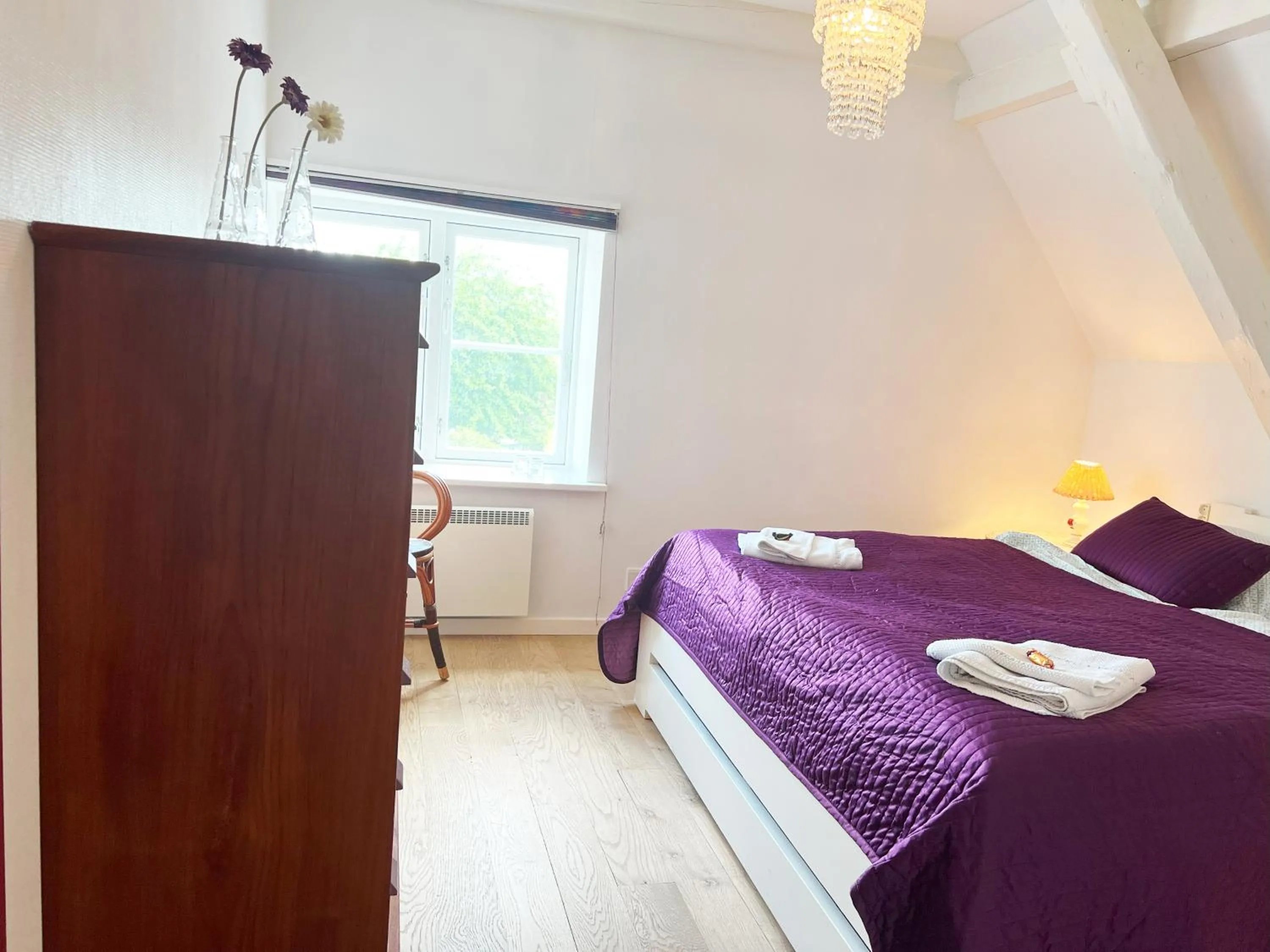 Bedroom, Bed in Skovridergaardens Ferielejligheder