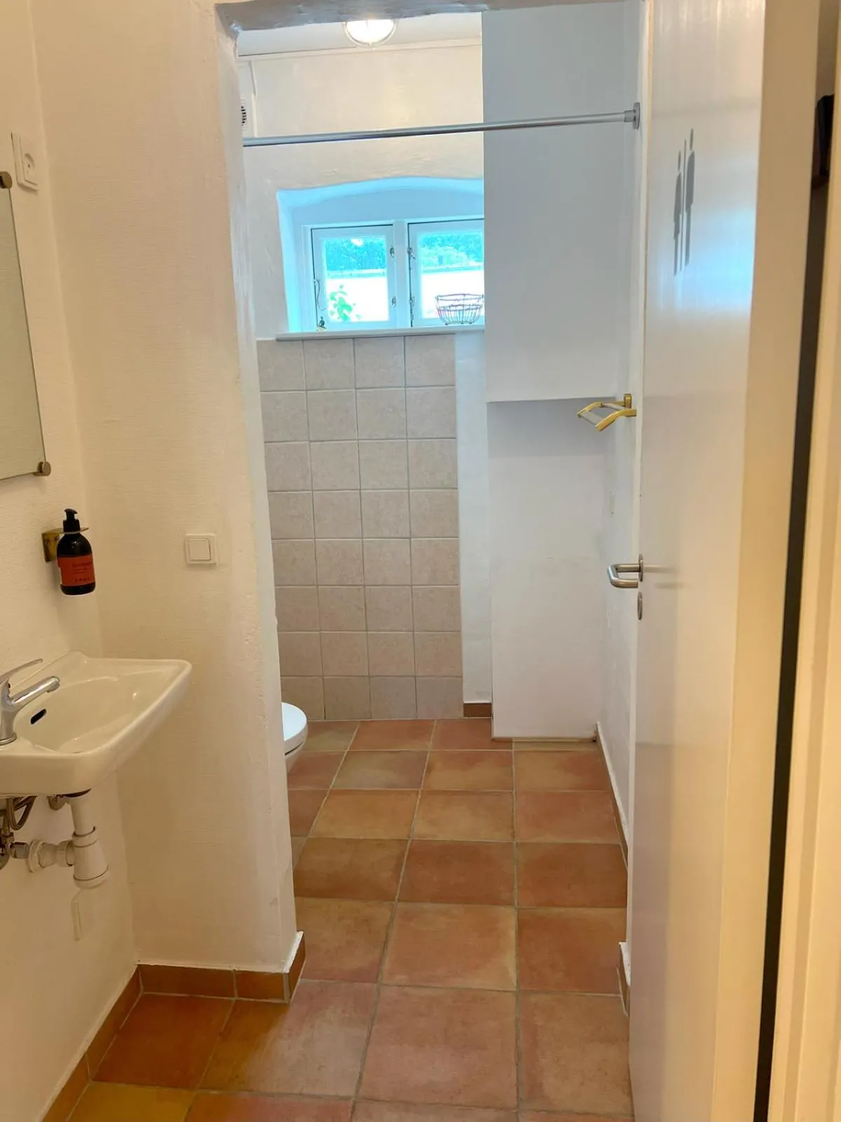 Bathroom in Skovridergaardens Ferielejligheder