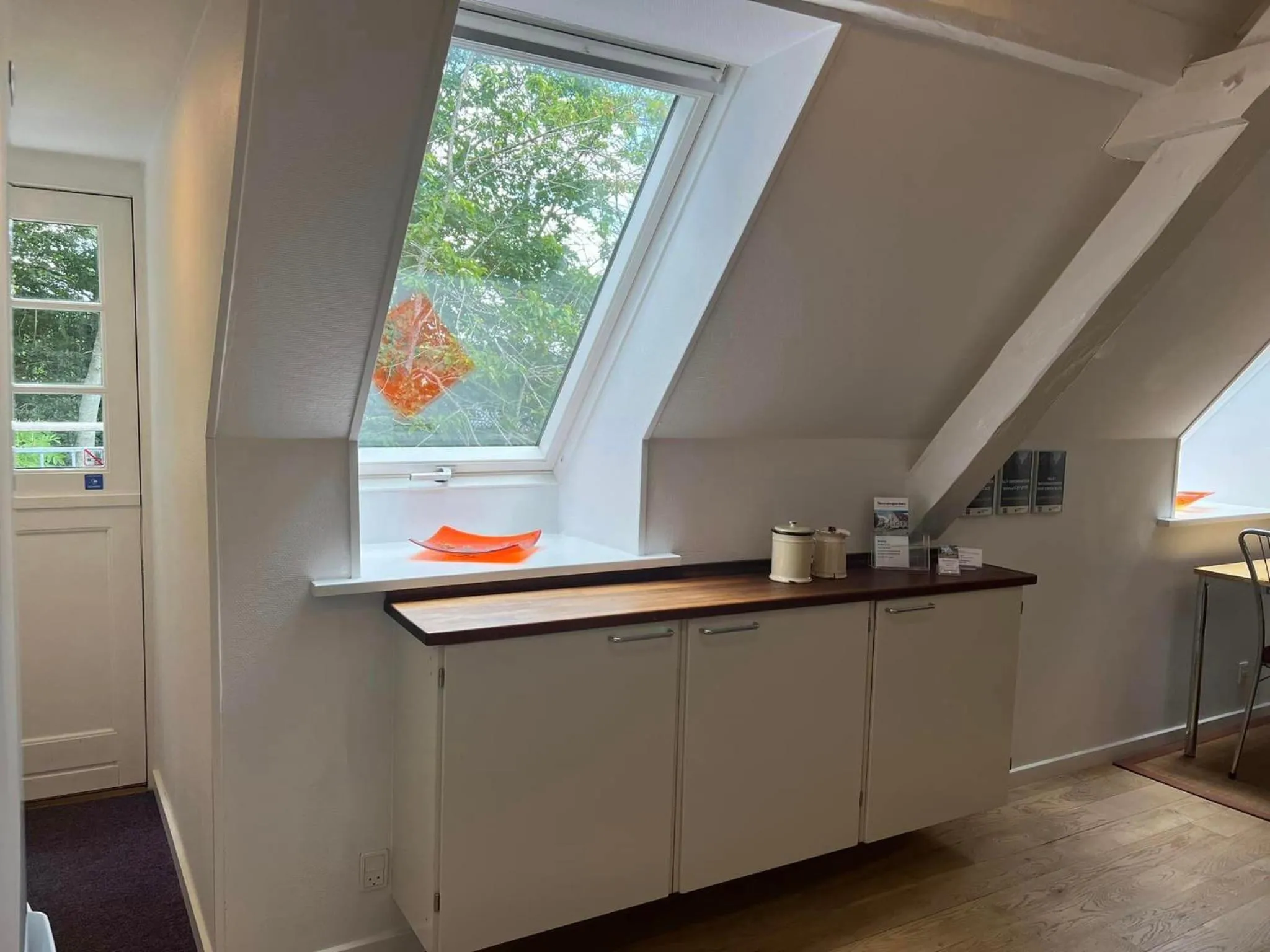 kitchen in Skovridergaardens Ferielejligheder