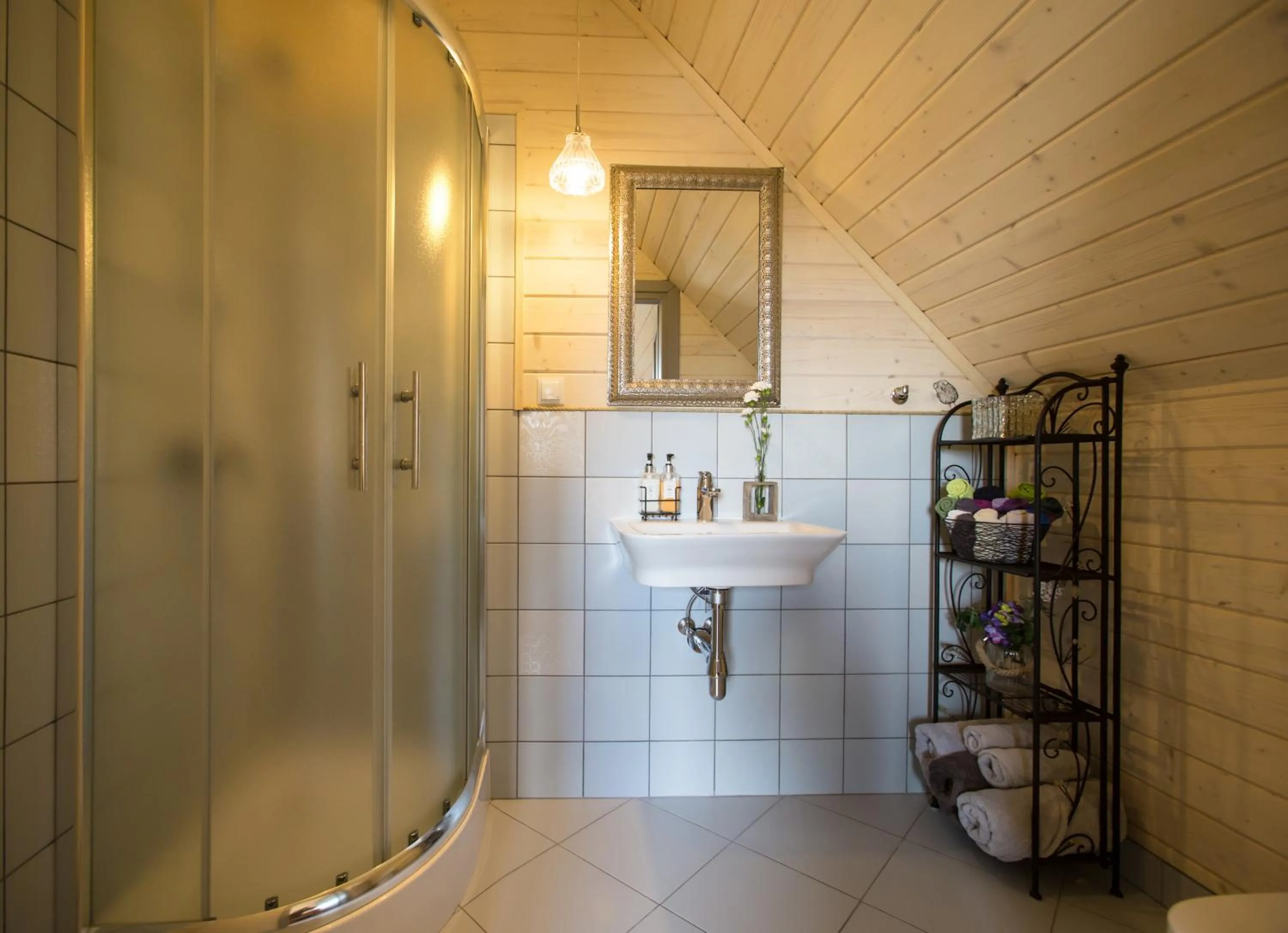 Bathroom in Sirvis Apartamenty