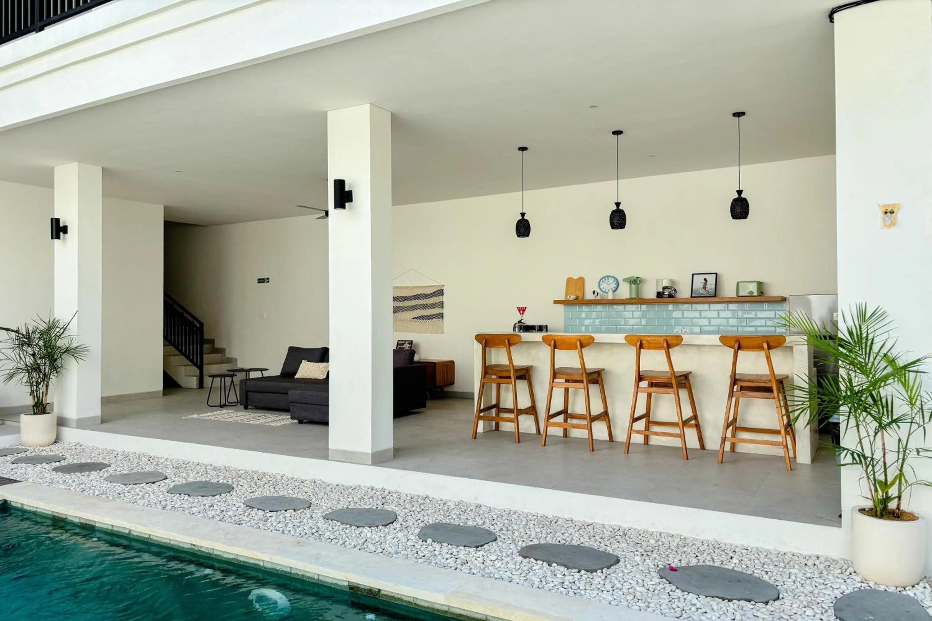 Living room in Villa Andra Canggu