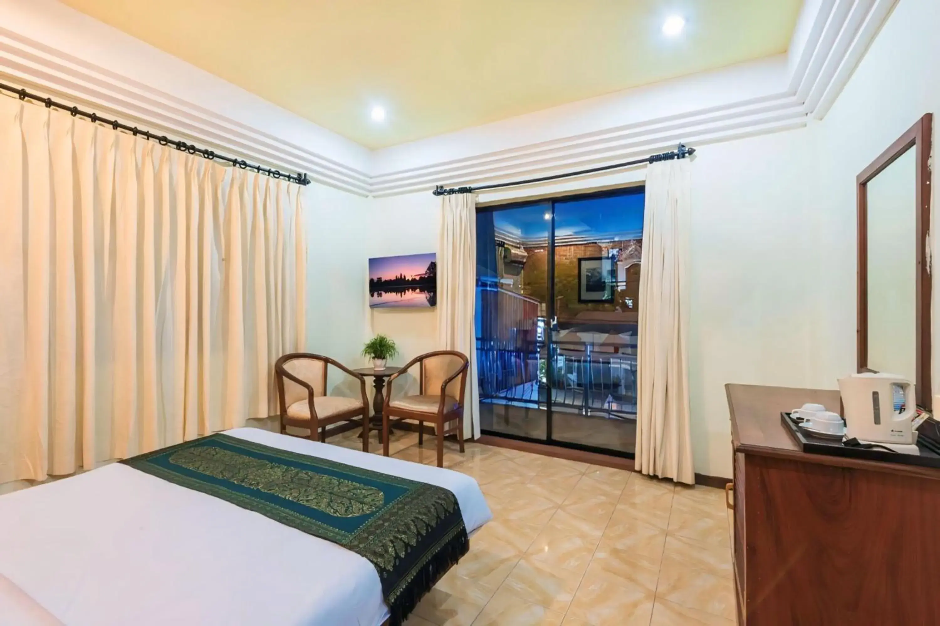 View (from property/room), Bed in VPlus Hotel View (from property/room), Bed in VPlus Hotel