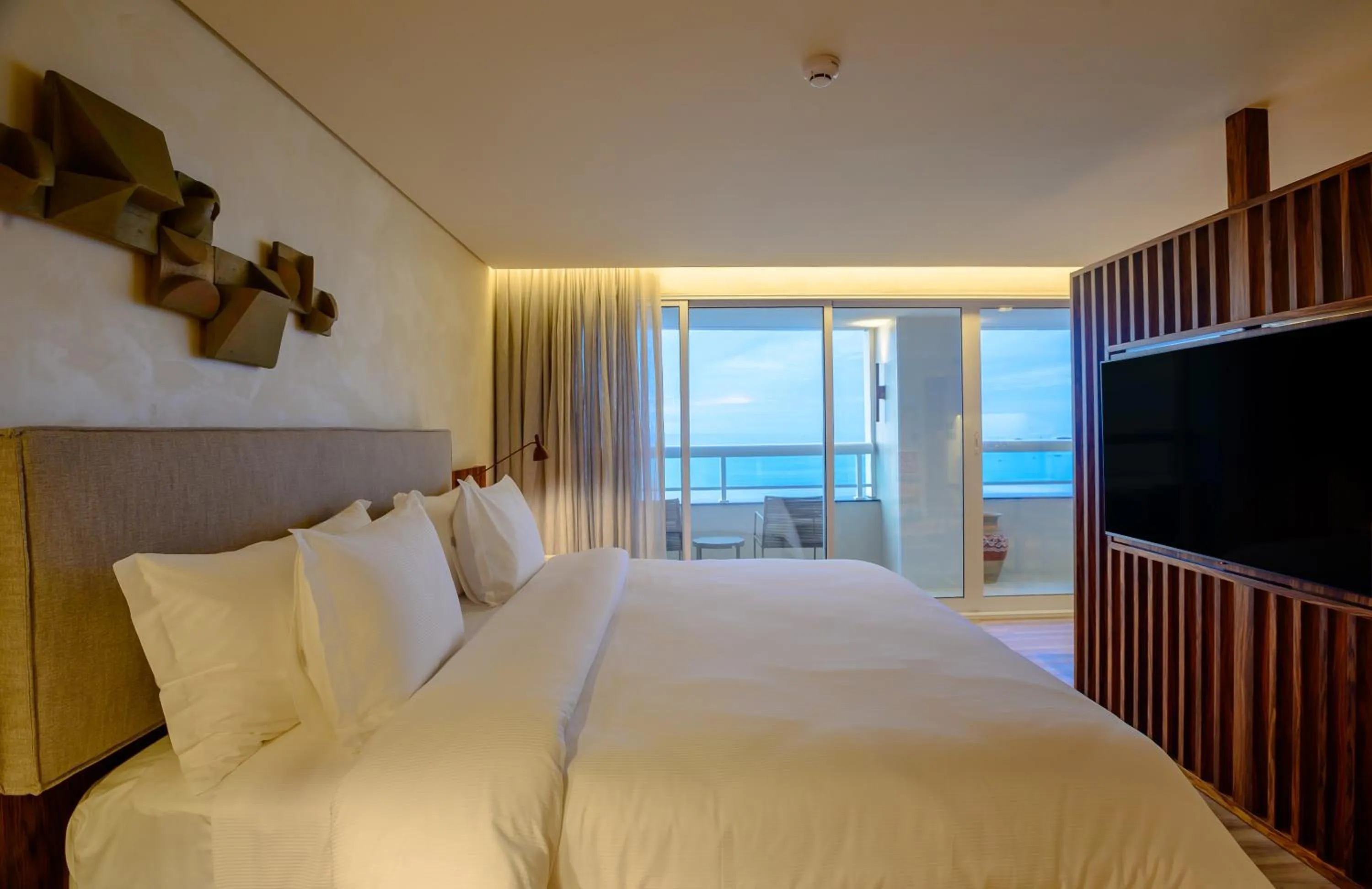 Bed in Hotel Luzeiros Fortaleza