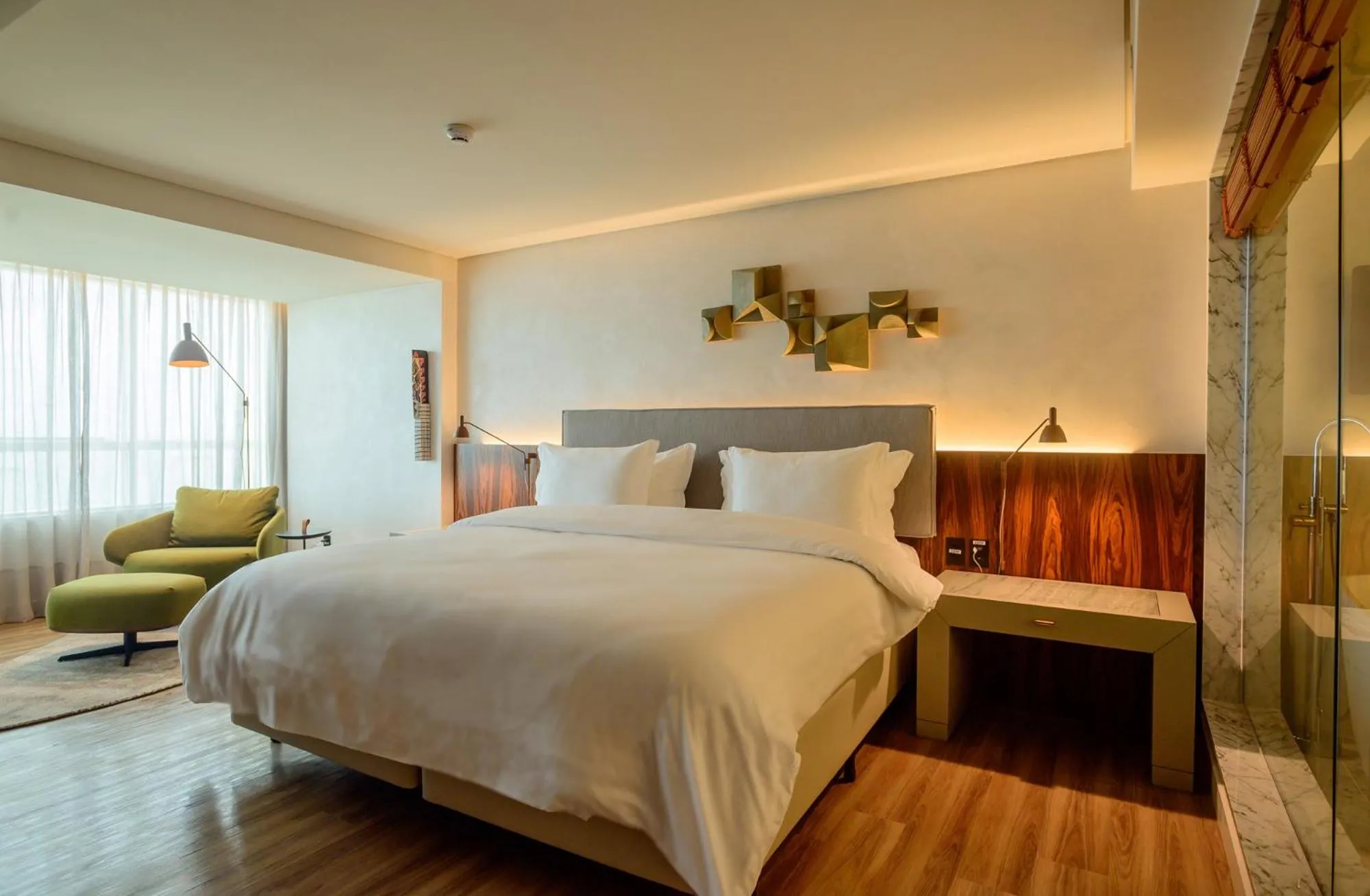 Bed in Hotel Luzeiros Fortaleza