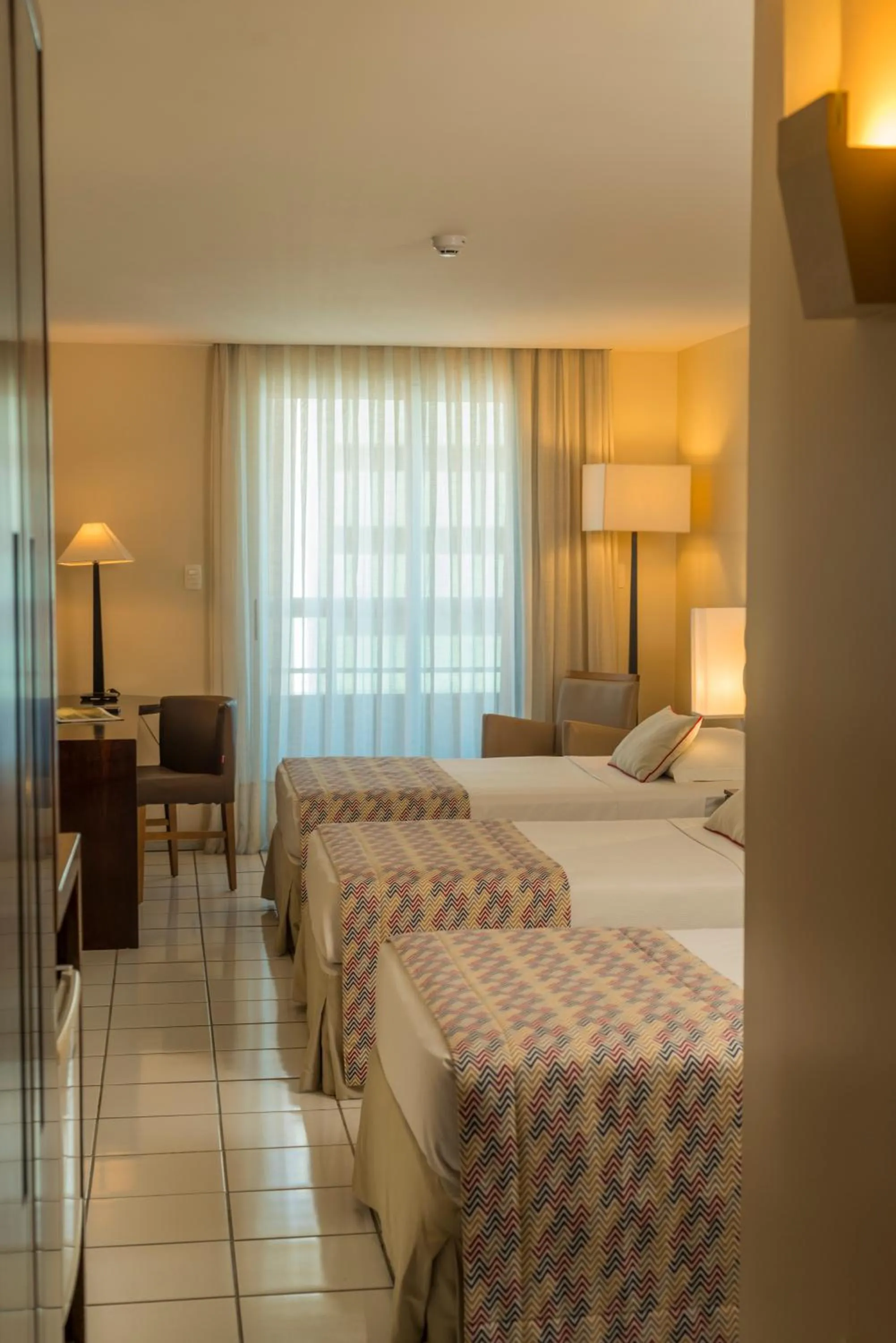 Bed in Hotel Luzeiros Fortaleza