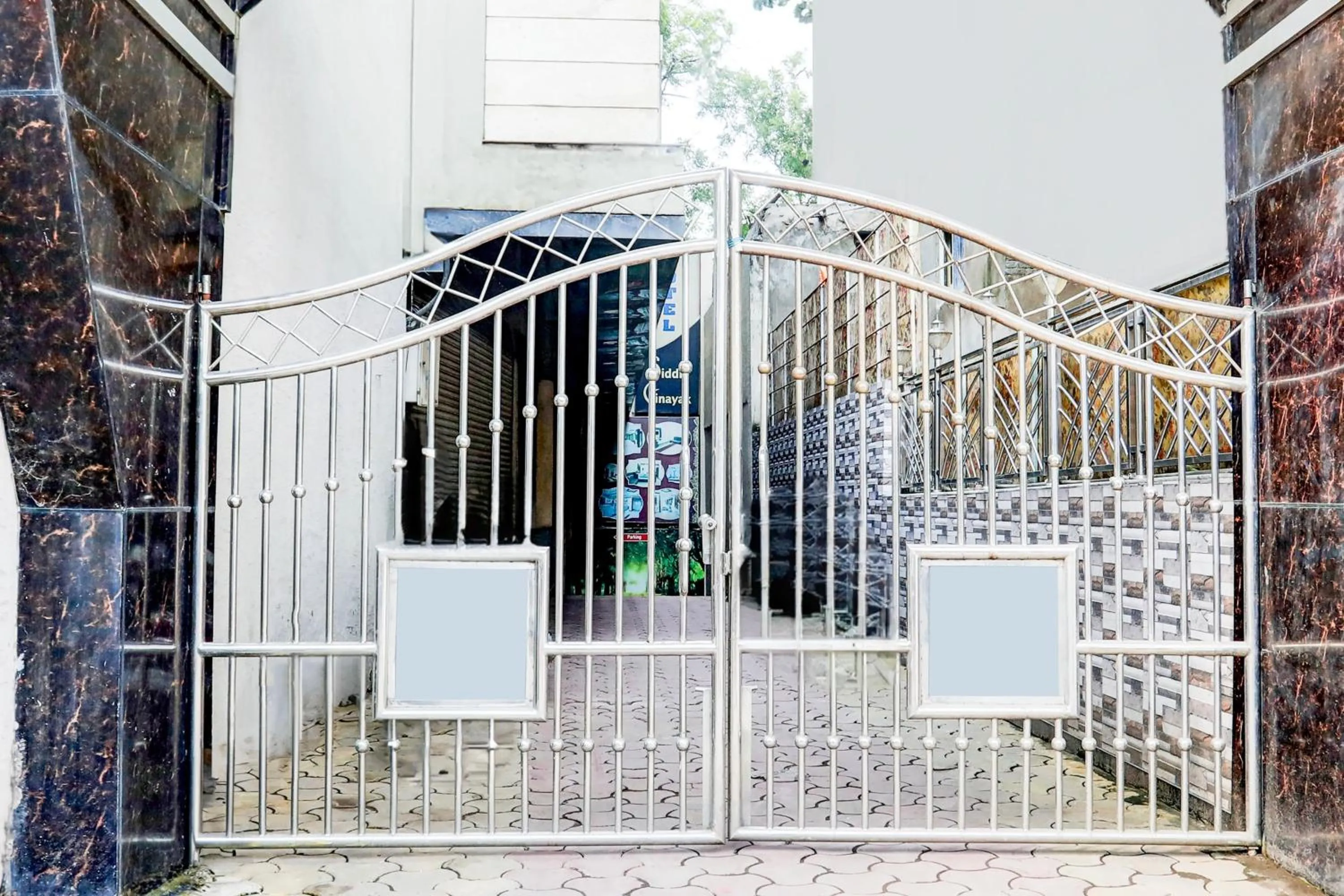 Facade/entrance in Super Collection O Kampoo Tiraha Road Formerly Siddhi Vinayak