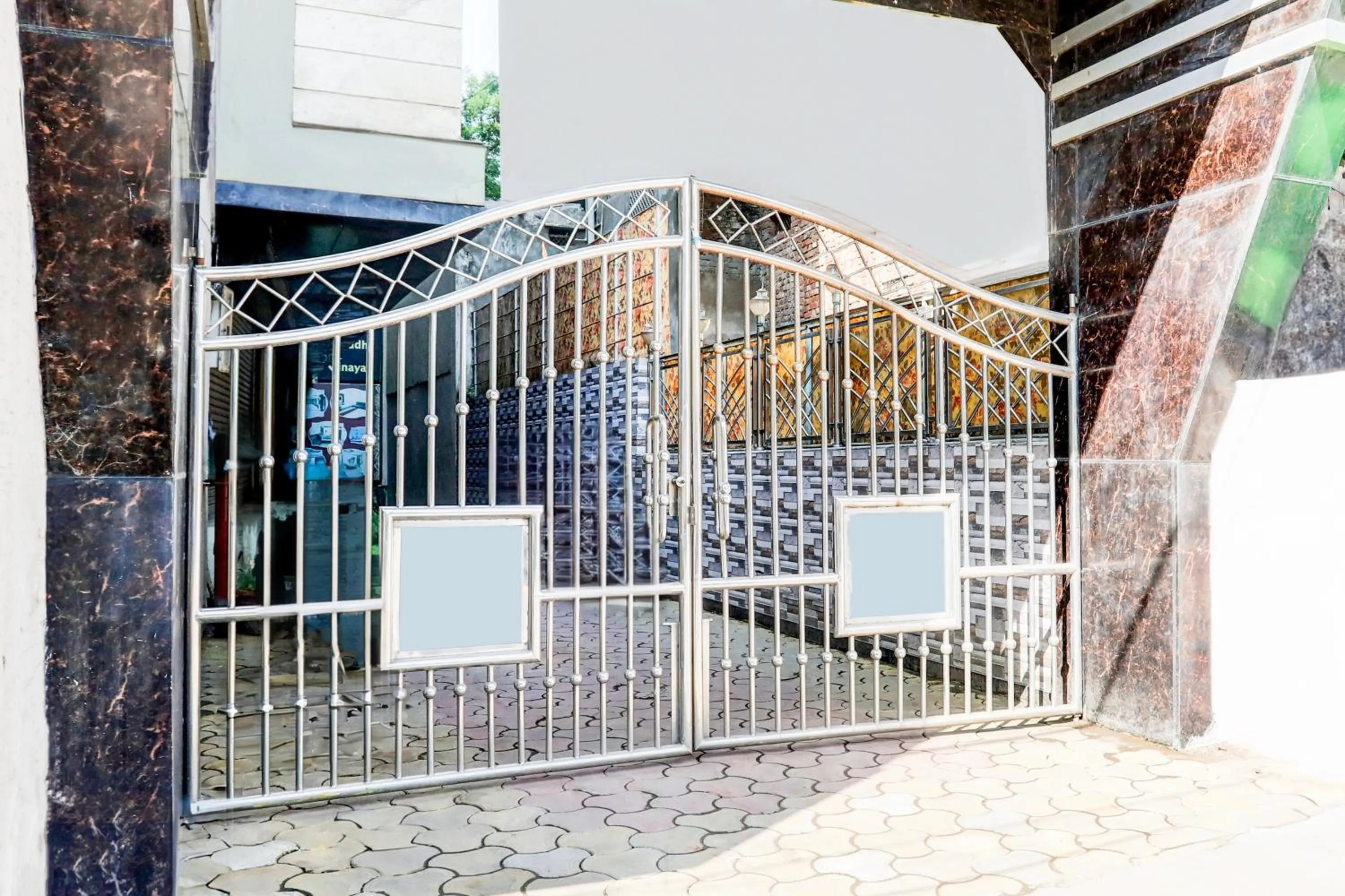 Facade/entrance in Super Collection O Kampoo Tiraha Road Formerly Siddhi Vinayak
