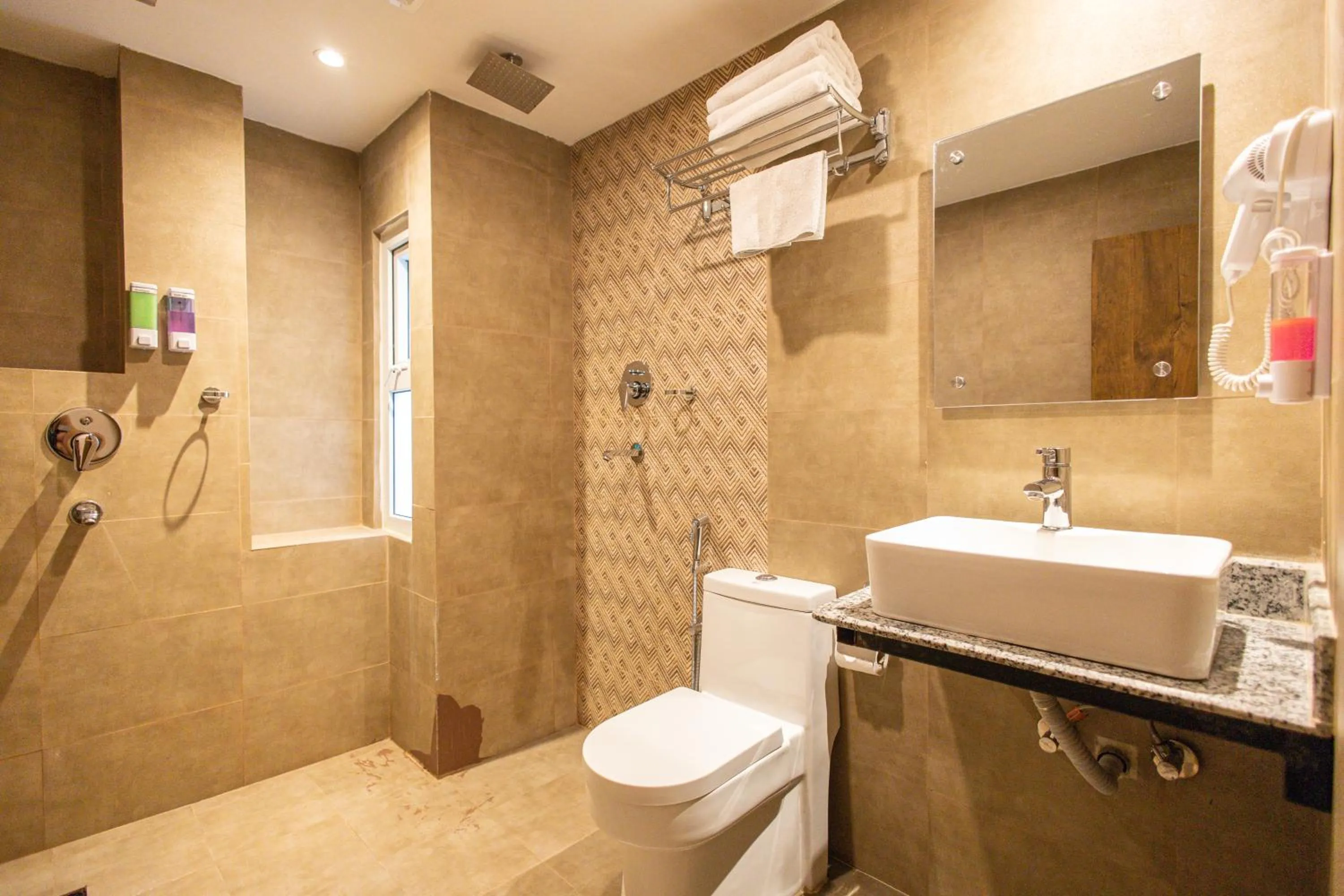 Shower in Divya Boutique Inn