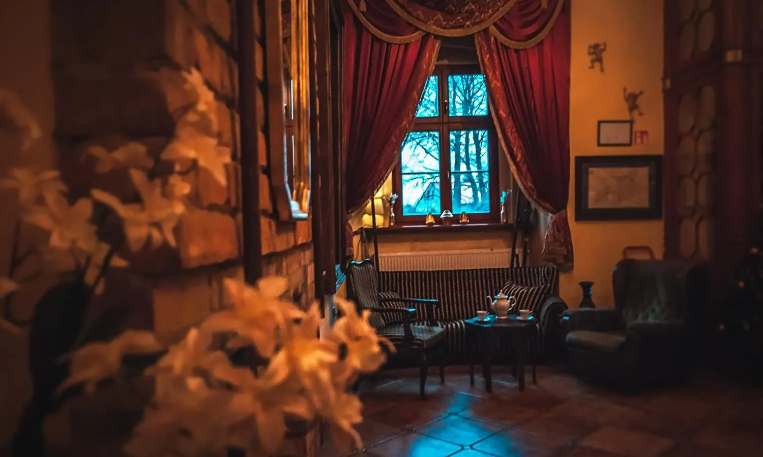 Seating area in Zamek Dobroszyce