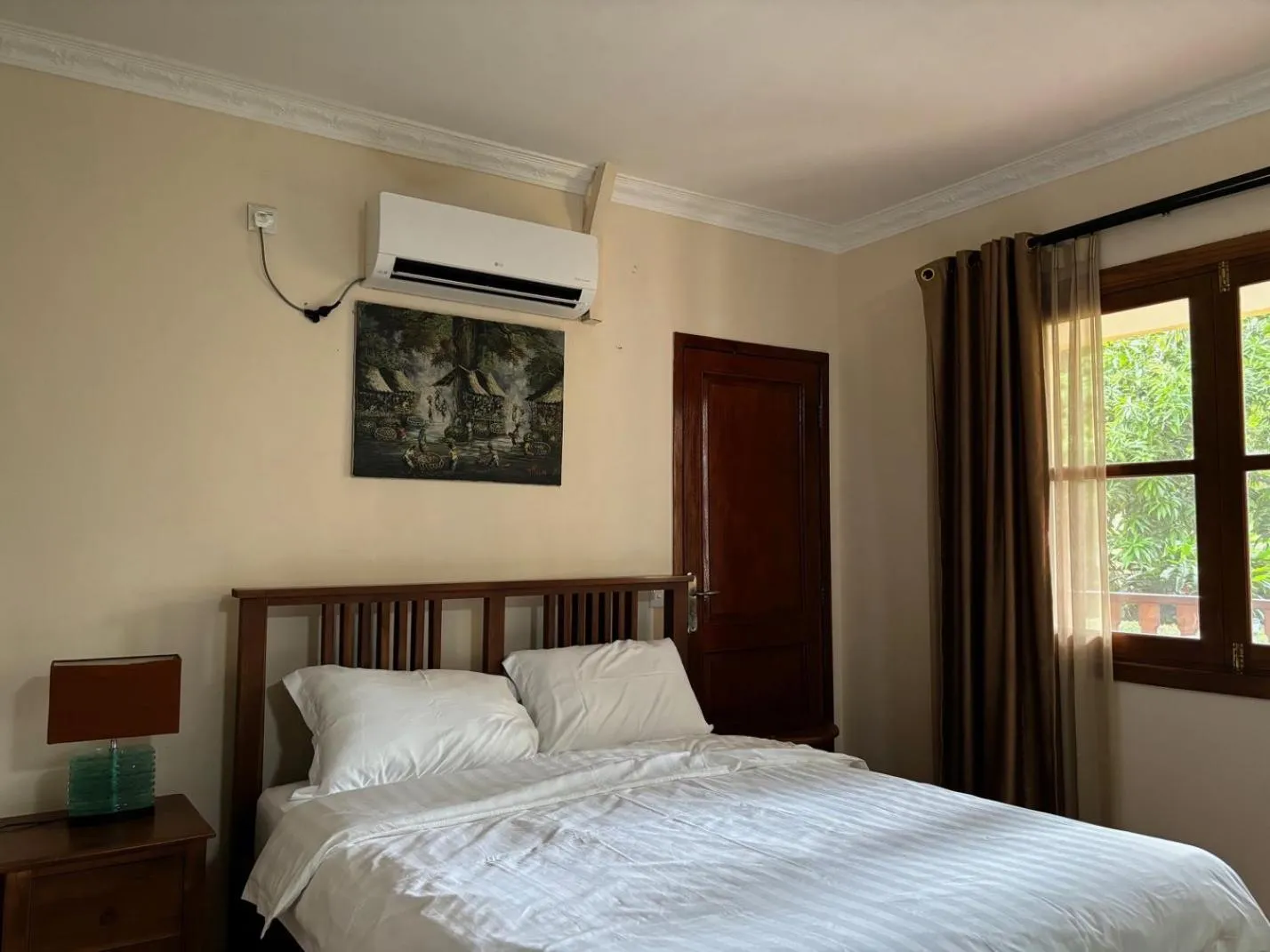 Bed in Palm Malinamoc Hotel