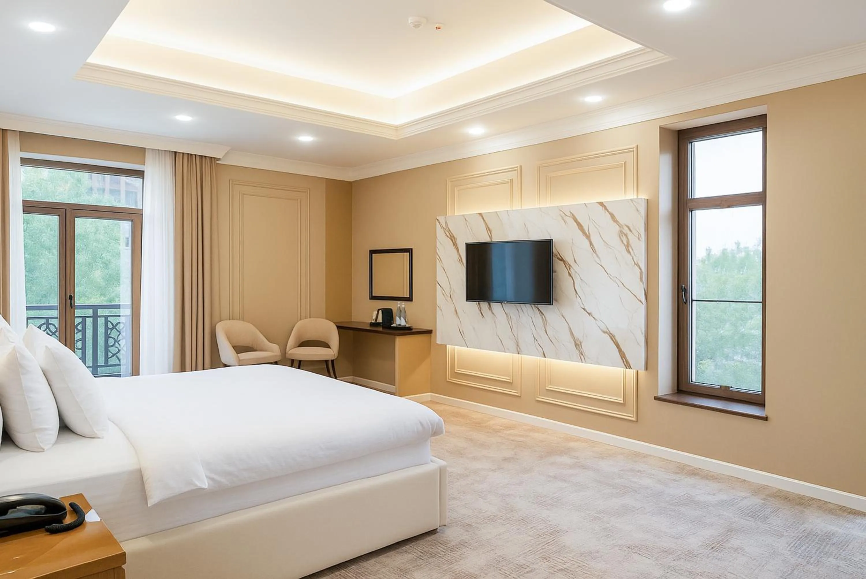 Bed in Siab Hotel Premium