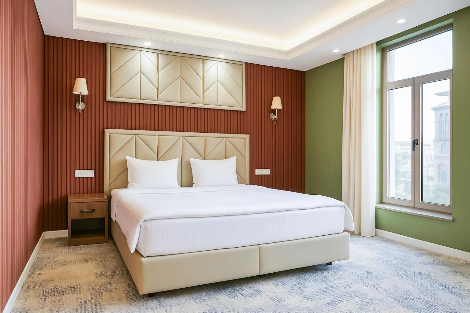 Bed in Siab Hotel Premium