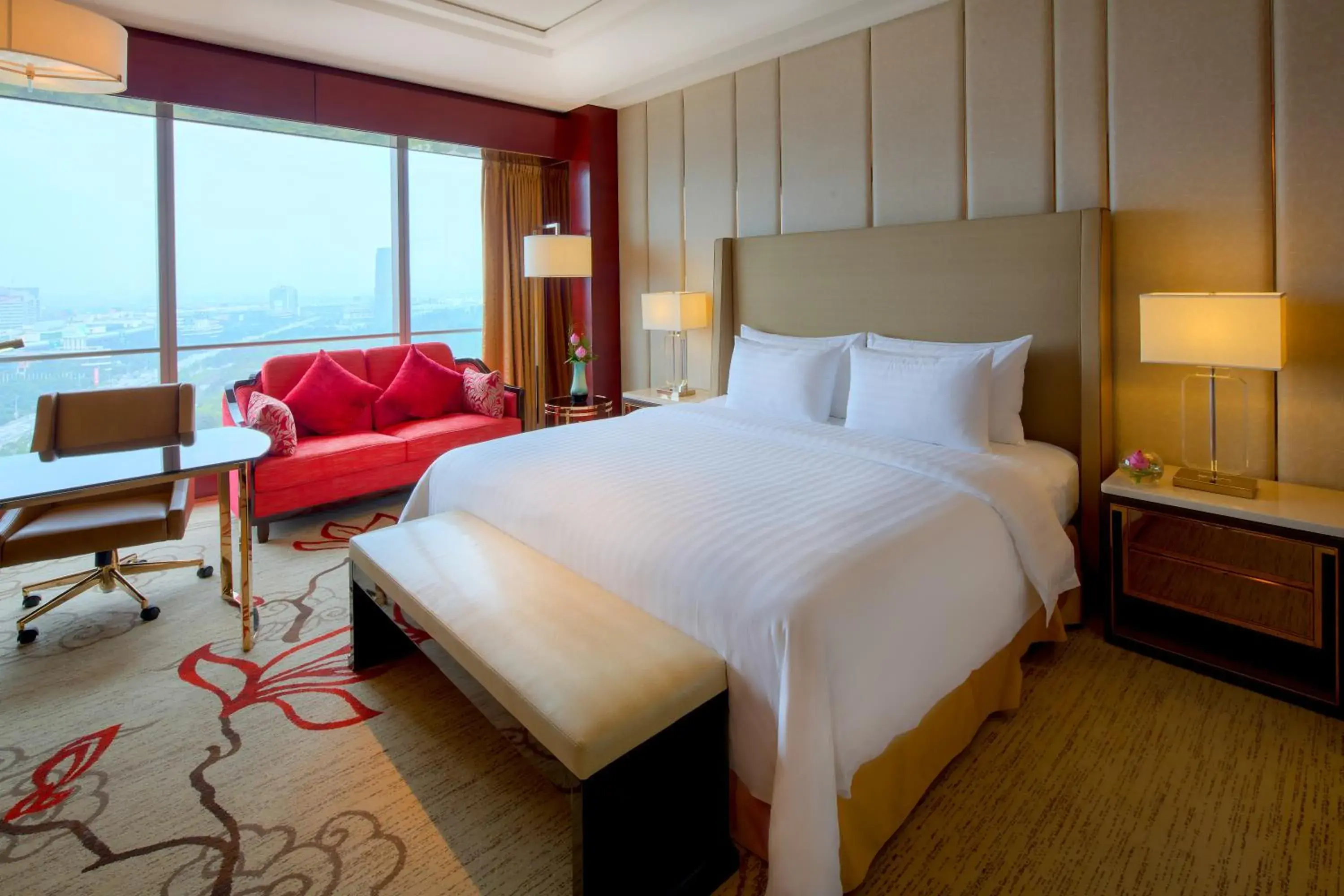 Bedroom, Bed in Sanding New Century Grand Hotel Yiwu Bedroom, Bed in Sanding New Century Grand Hotel Yiwu