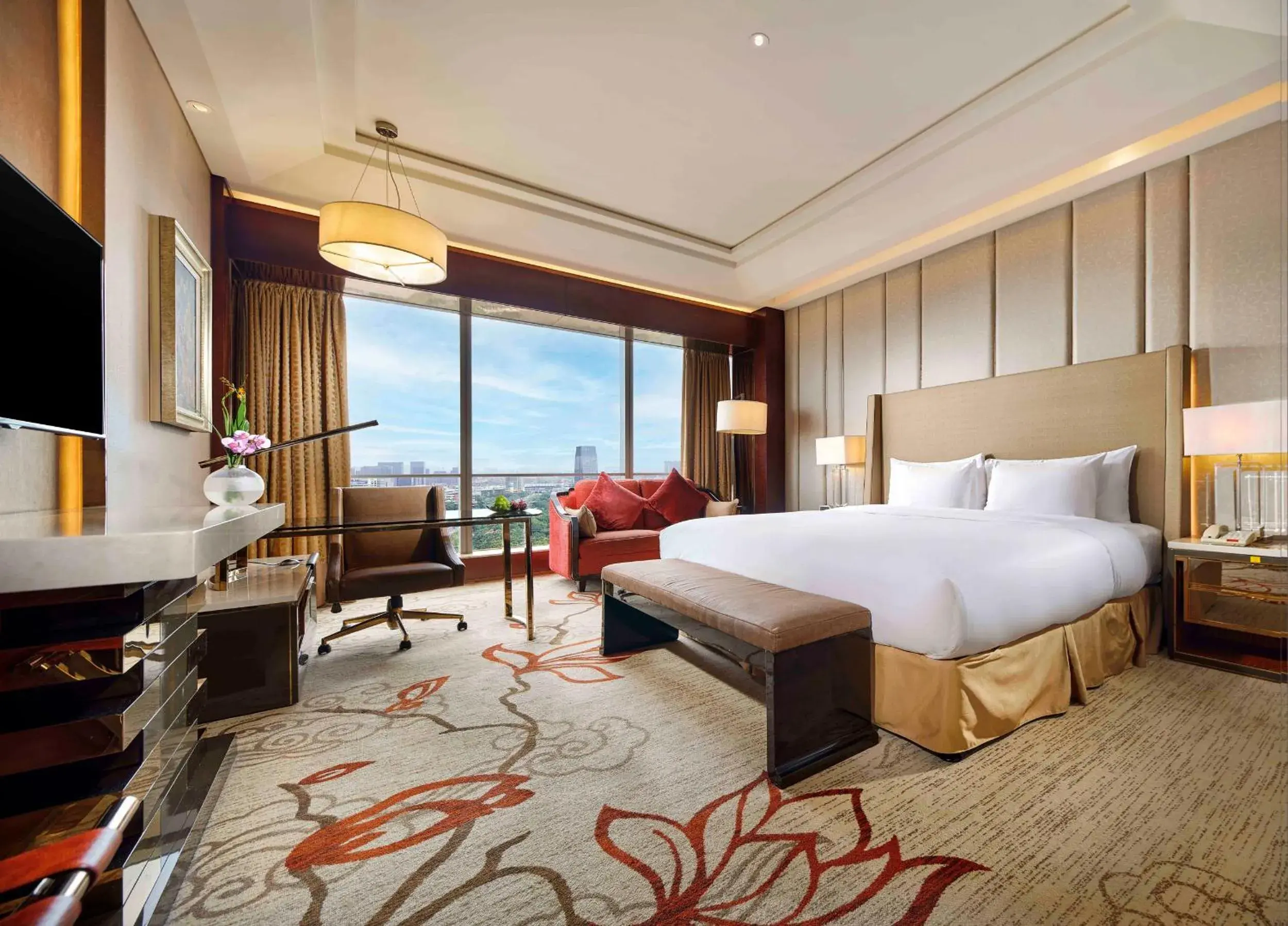 Photo of the whole room, Bed in Sanding New Century Grand Hotel Yiwu Photo of the whole room, Bed in Sanding New Century Grand Hotel Yiwu
