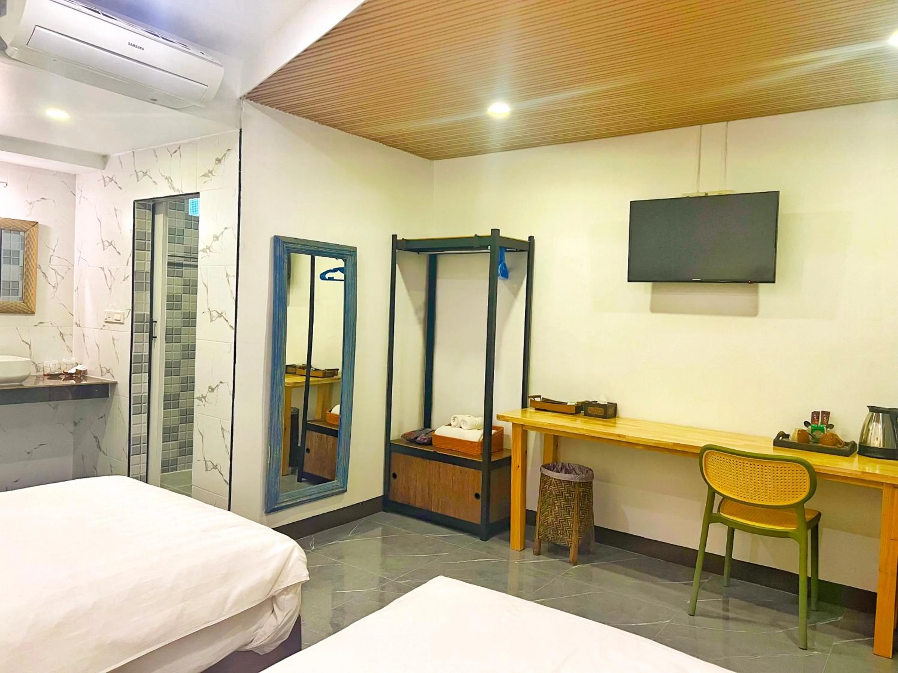 Bed in Somwang Boutique Hotel