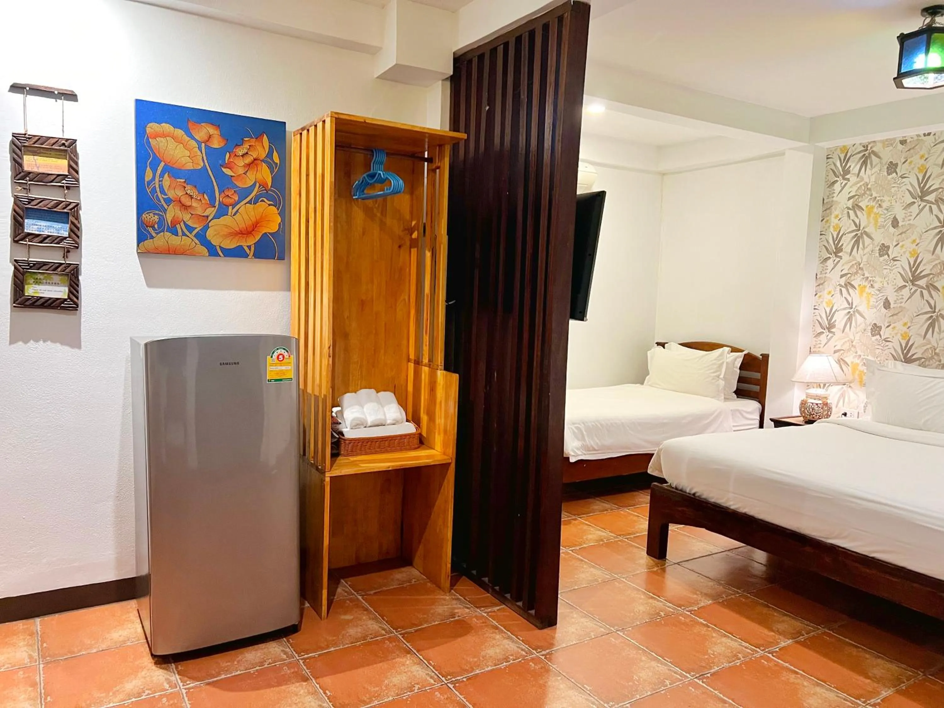 Bed in Somwang Boutique Hotel