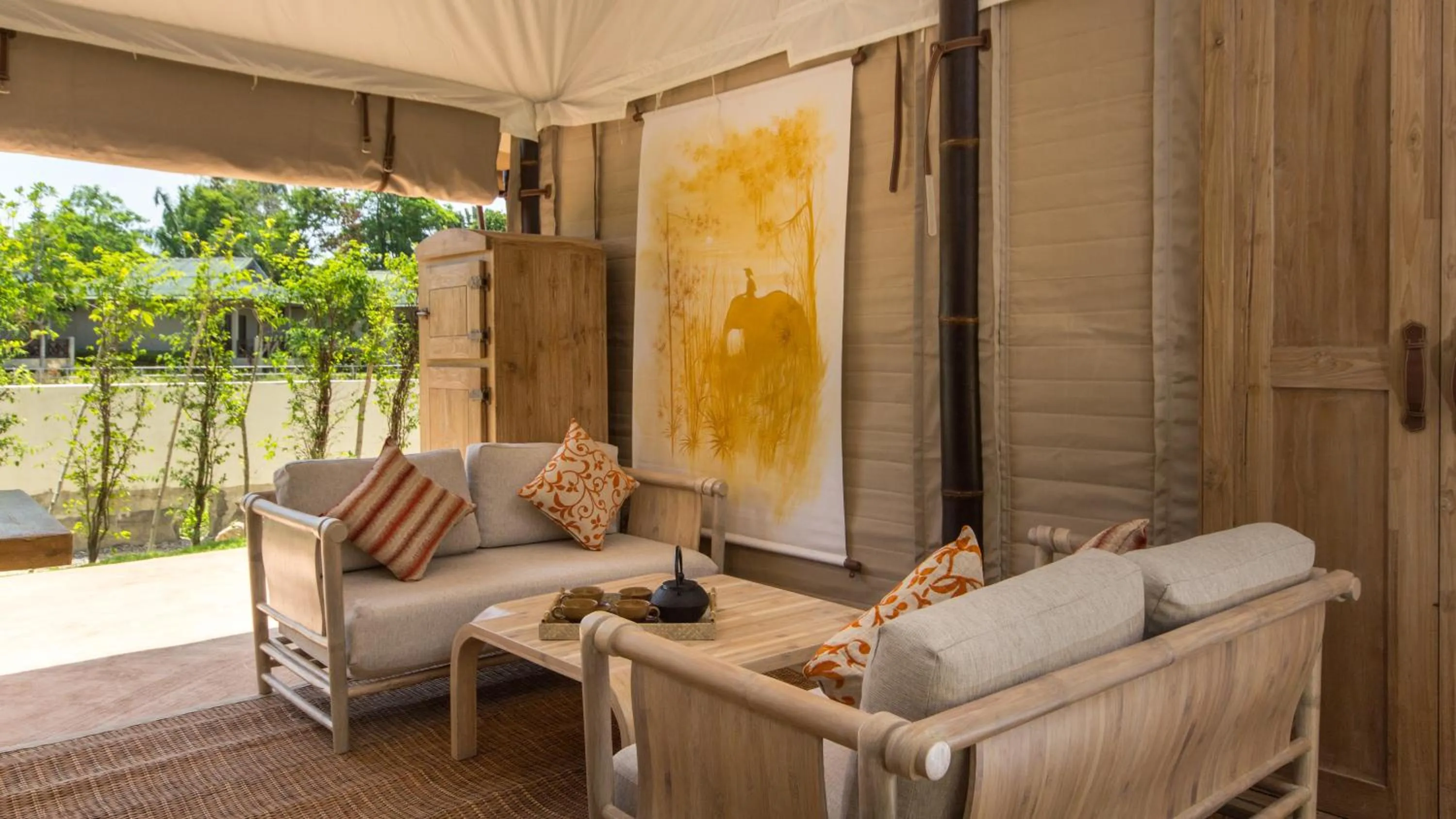 Living room in Khwan Beach Resort - Luxury Glamping and Pool Villas Samui - Adults Only - SHA Extra Plus