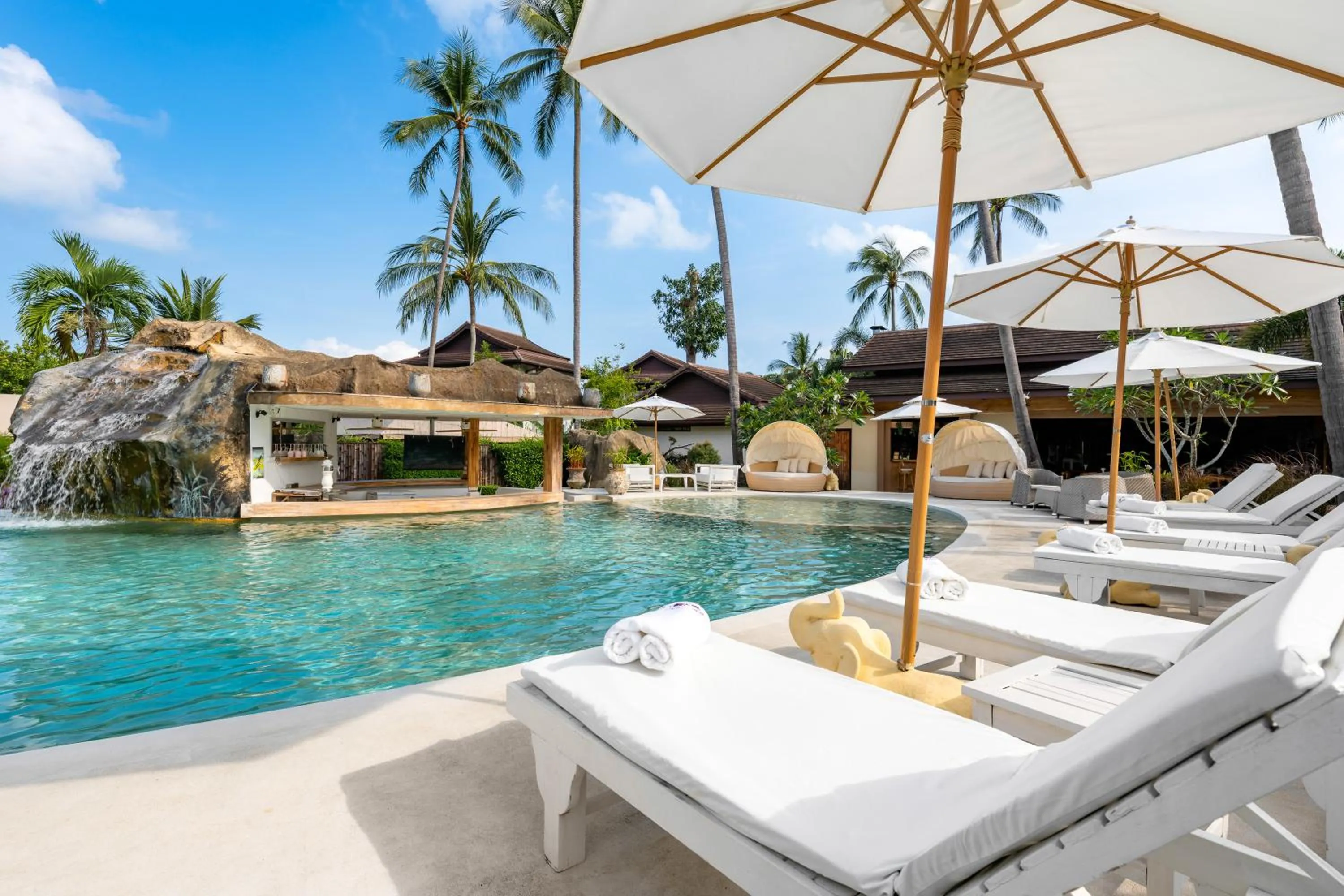 Swimming pool in Khwan Beach Resort - Luxury Glamping and Pool Villas Samui - Adults Only - SHA Extra Plus