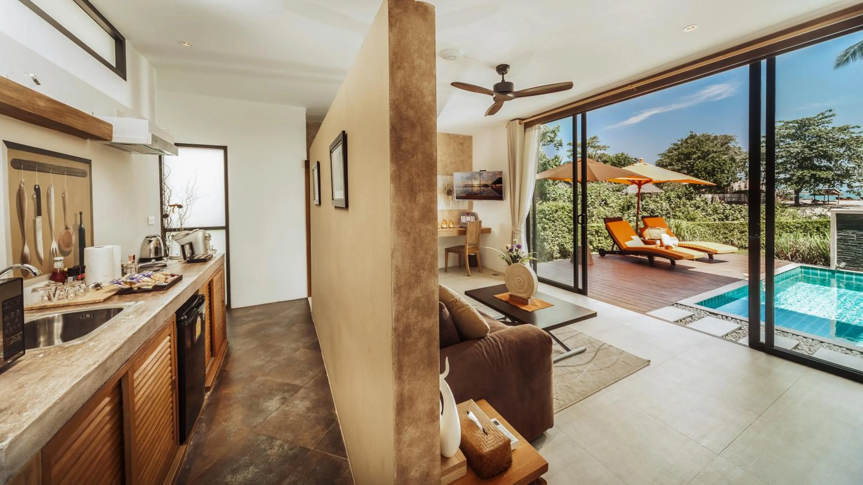 Patio in Khwan Beach Resort - Luxury Glamping and Pool Villas Samui - Adults Only - SHA Extra Plus