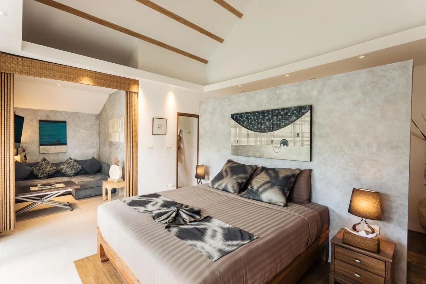 Bedroom, Bed in Khwan Beach Resort - Luxury Glamping and Pool Villas Samui - Adults Only - SHA Extra Plus