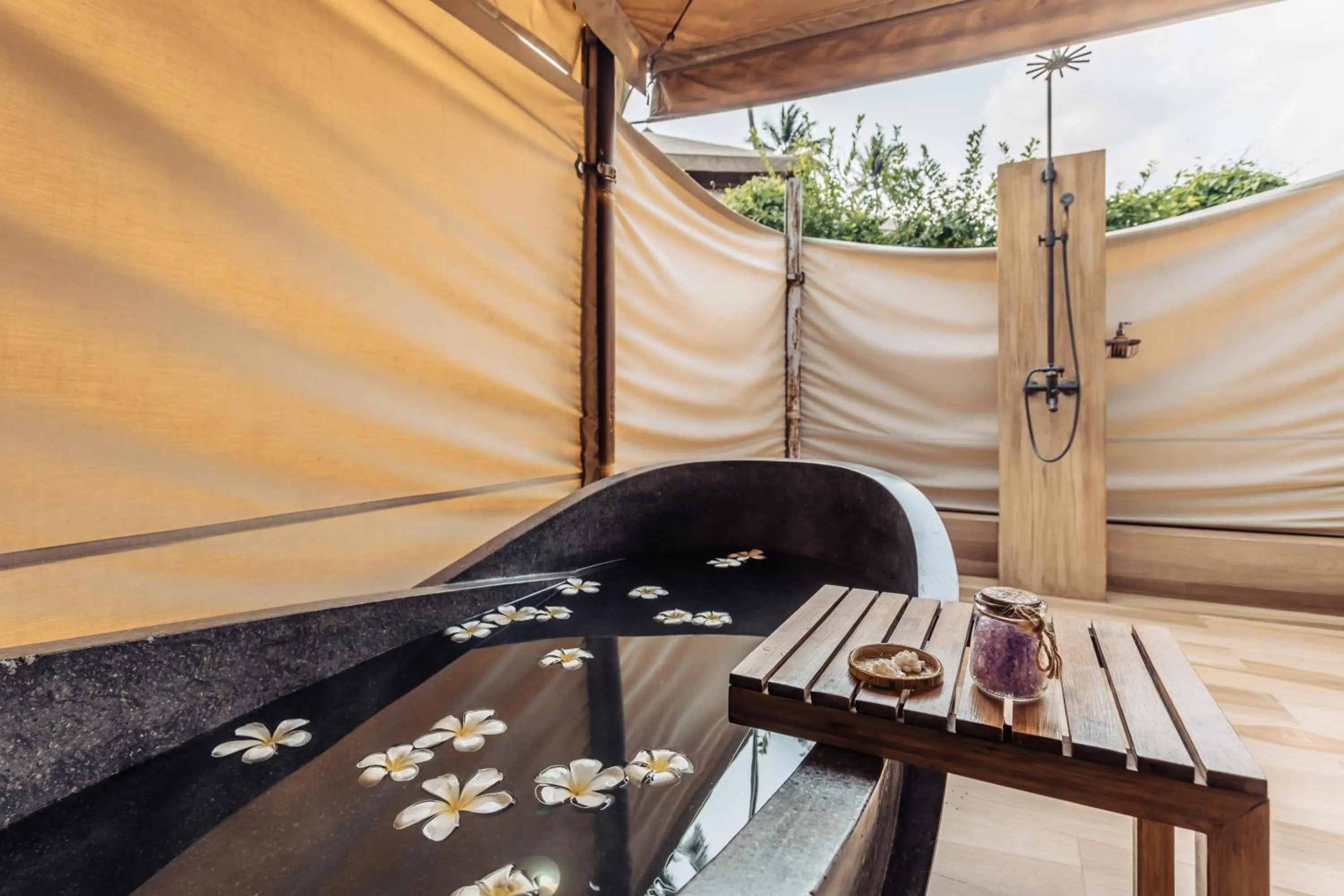 Bathroom in Khwan Beach Resort - Luxury Glamping and Pool Villas Samui - Adults Only - SHA Extra Plus