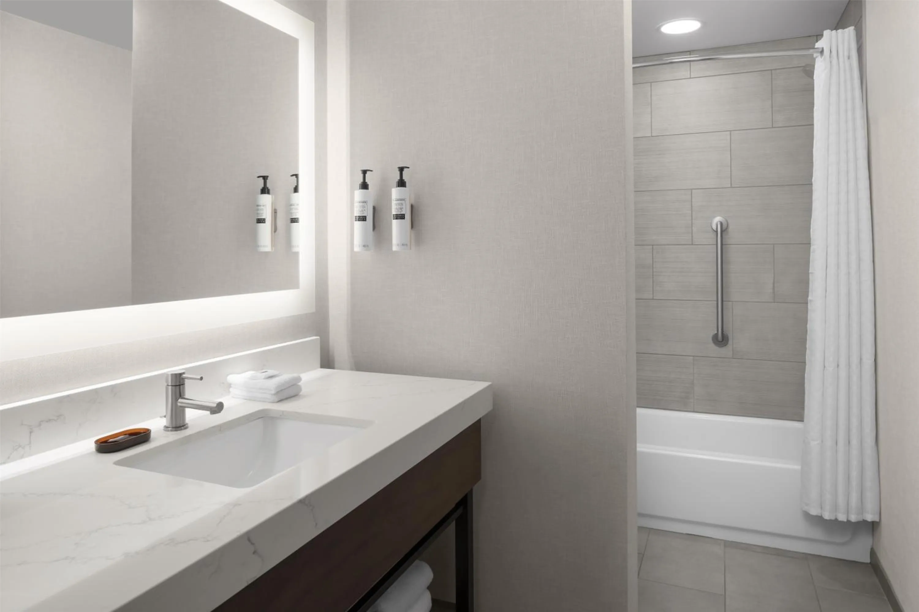 Bathroom in Embassy Suites by Hilton Tuscaloosa Alabama Downtown