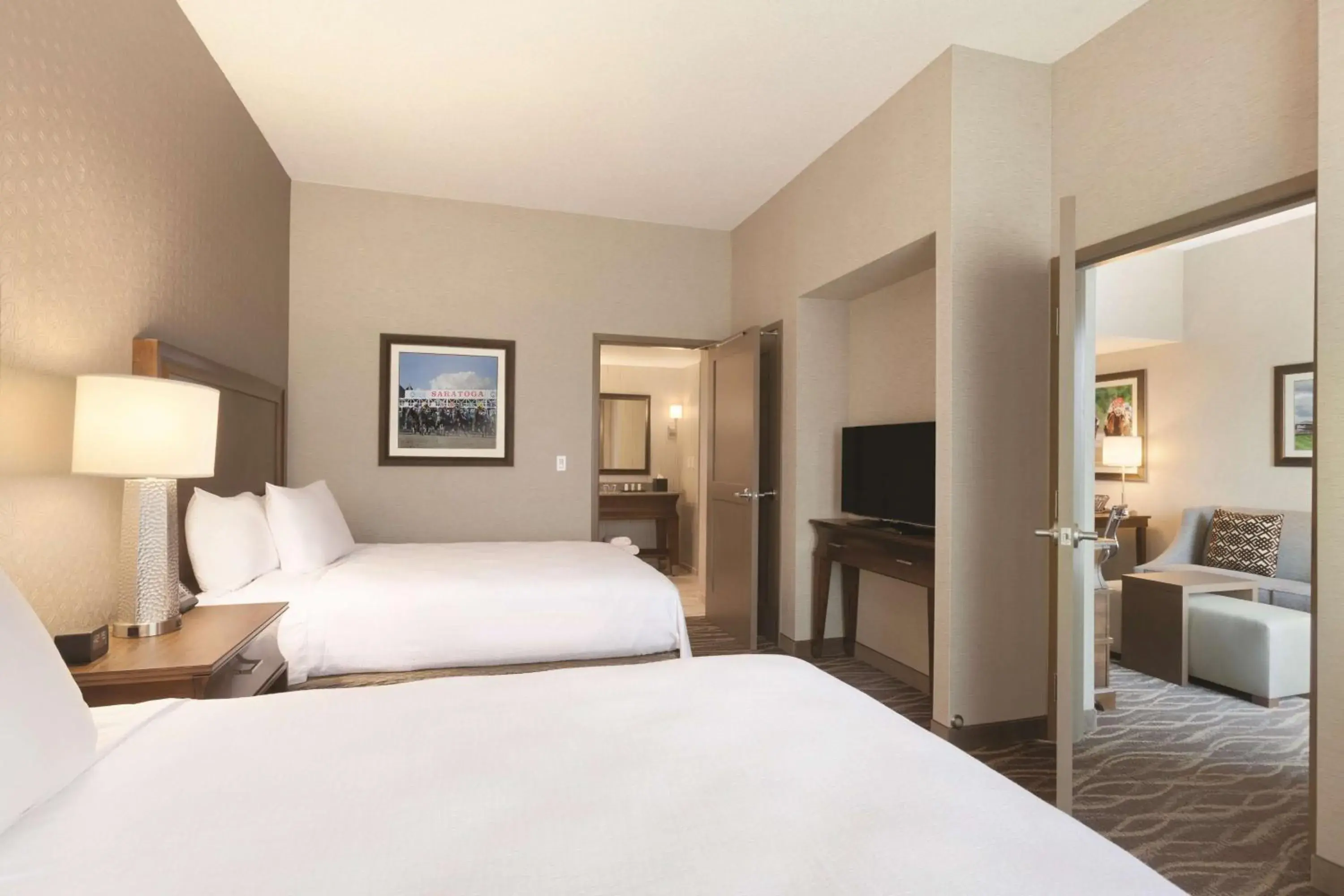 Bed in Embassy Suites Saratoga Springs Bed in Embassy Suites Saratoga Springs