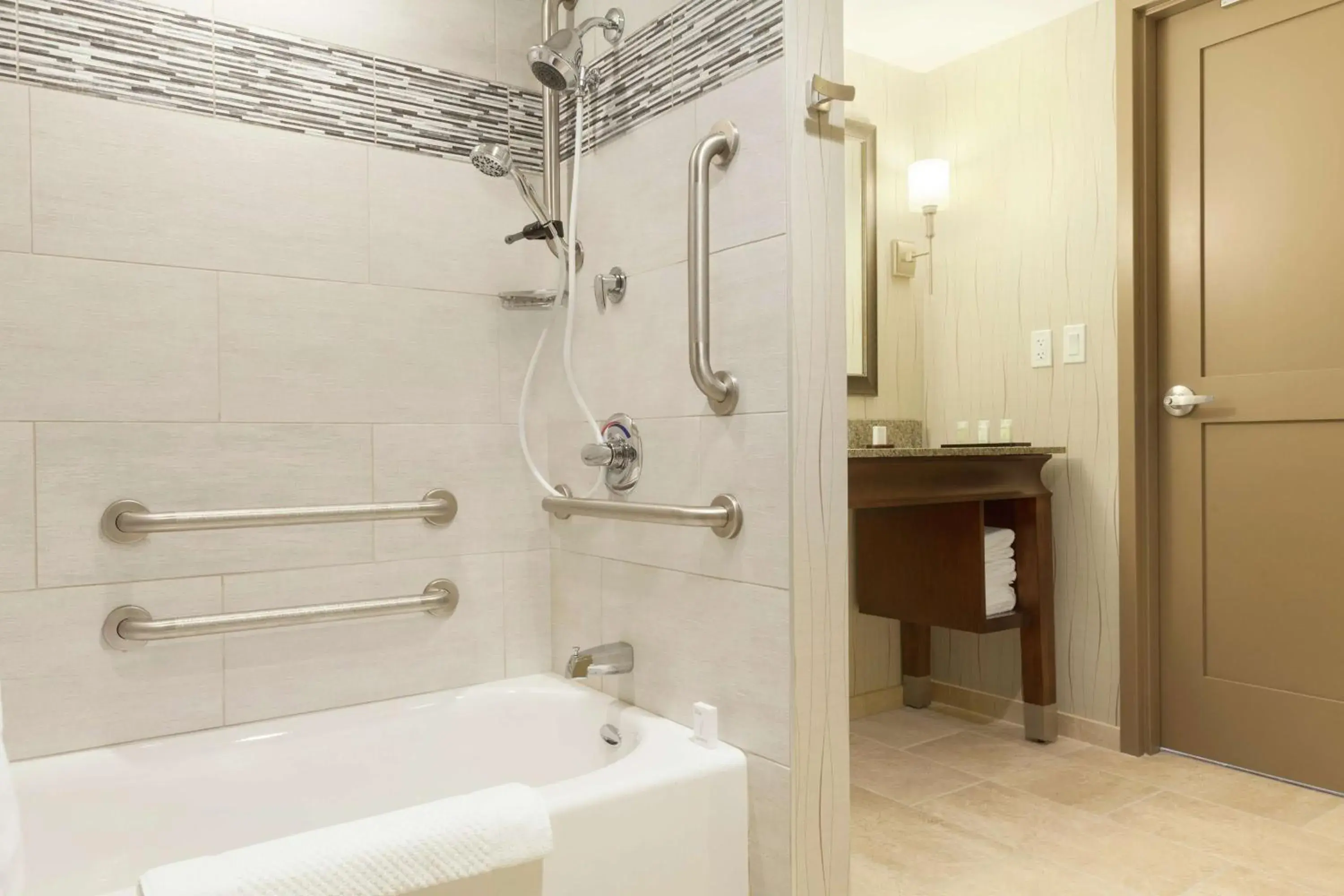 Bathroom in Embassy Suites Saratoga Springs Bathroom in Embassy Suites Saratoga Springs