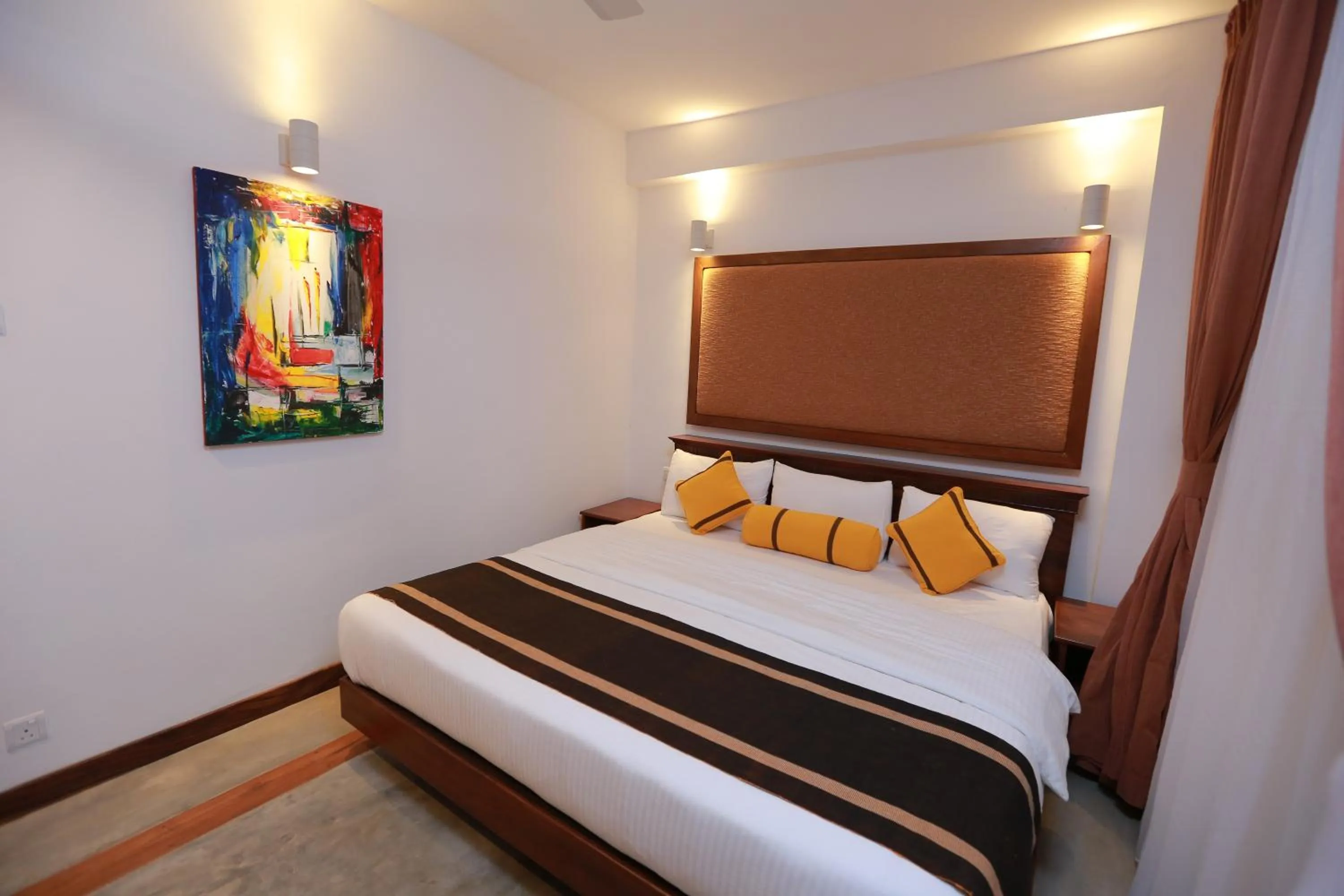 Bedroom, Bed in Refresh Hotel Hikkaduwa