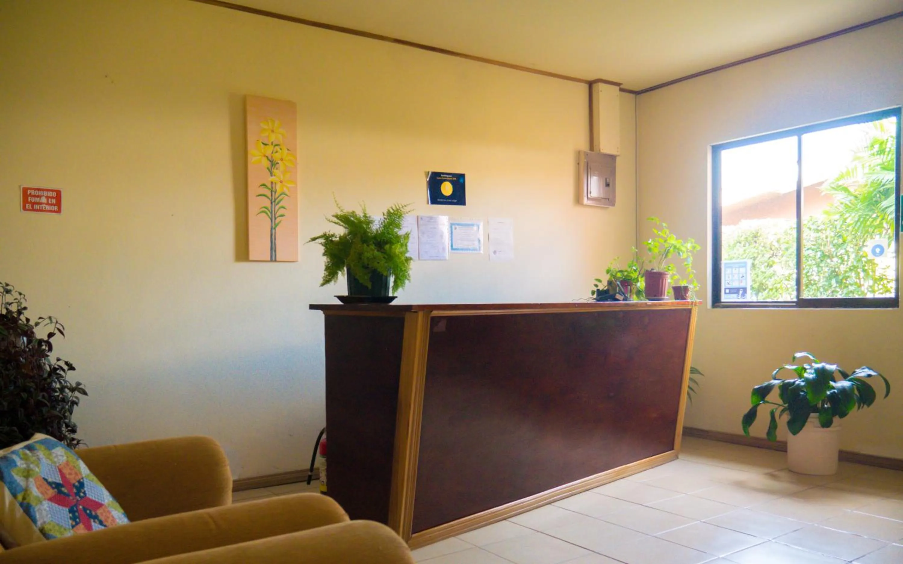 Lobby or reception in Monte Los Lirios Lodge