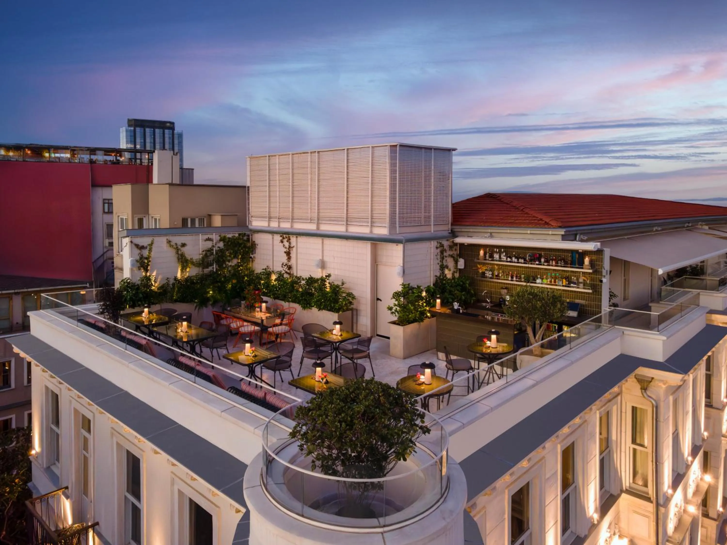 Balcony/Terrace in Casa Foscolo Hotel, Istanbul, a Member of Design Hotels