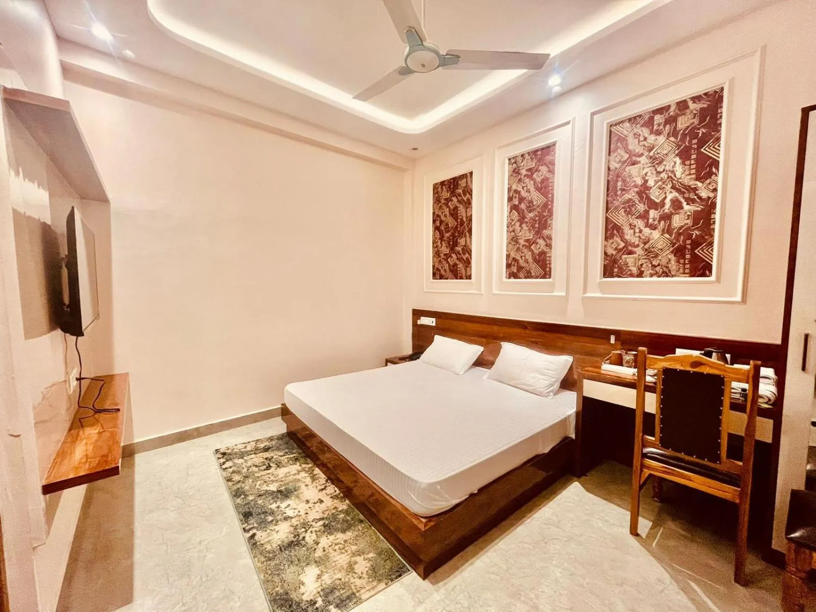 Bed in Hotel Ram Anandam Inn