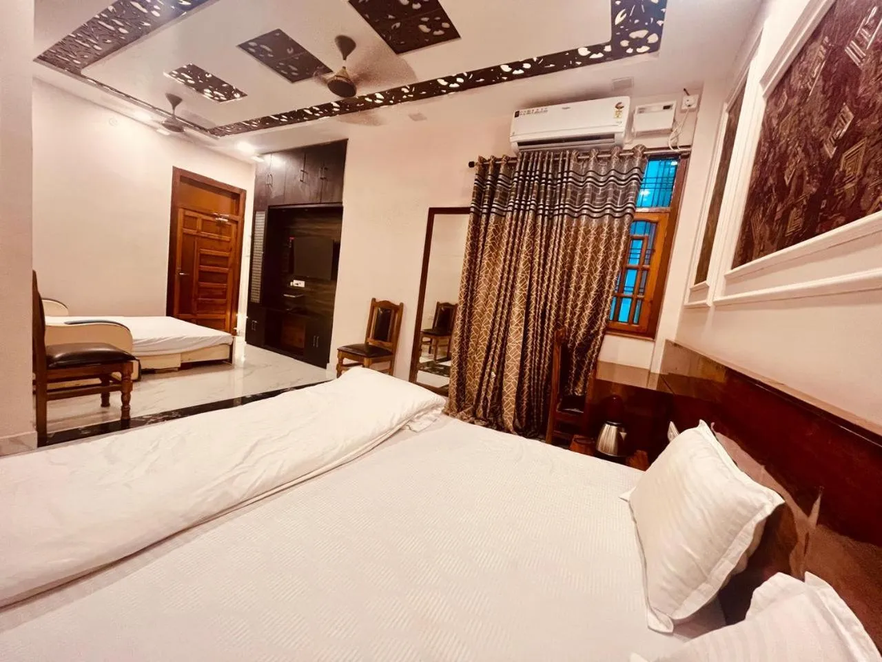 Bed in Hotel Ram Anandam Inn