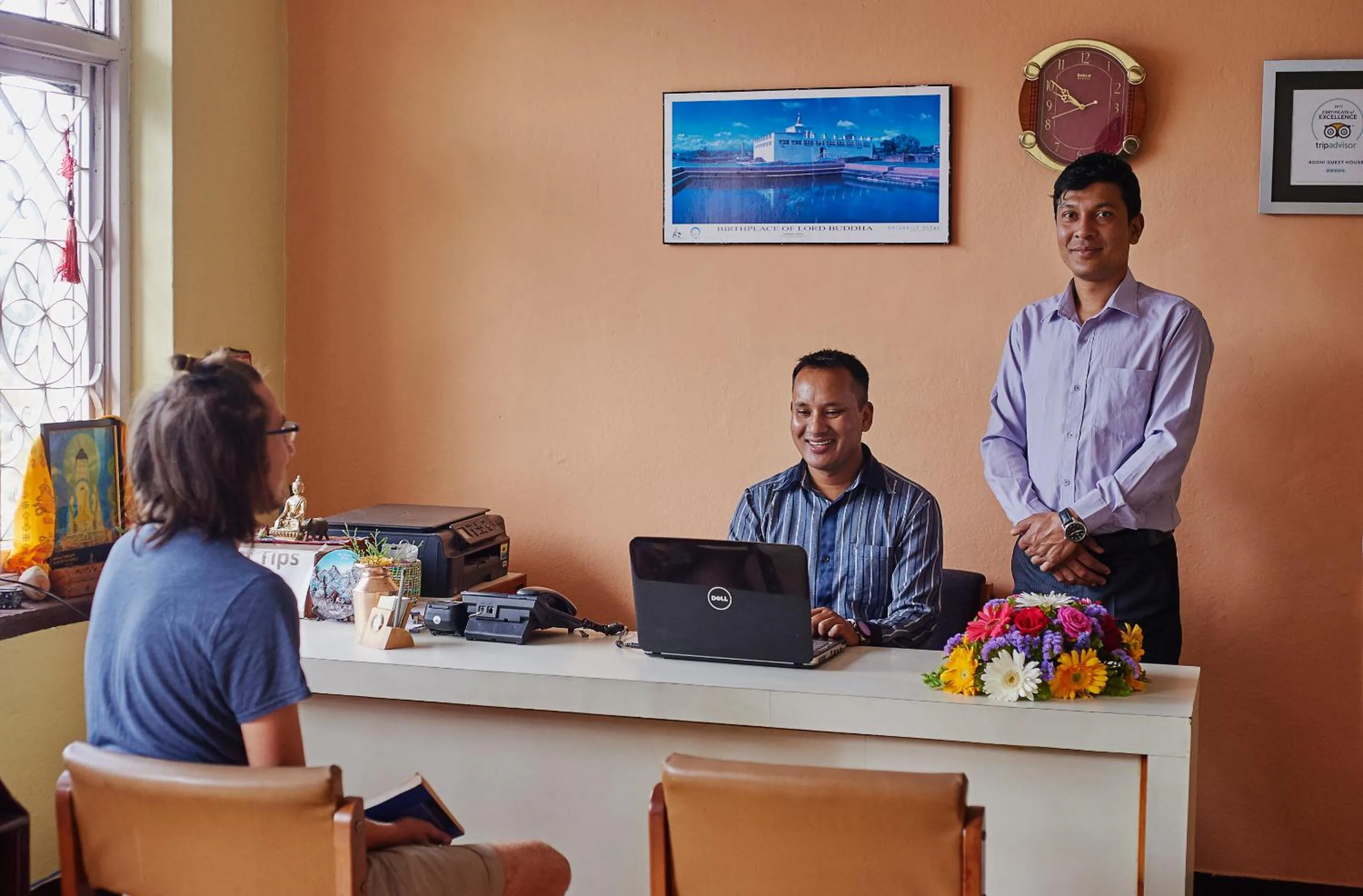 Staff in Bodhi Guest House