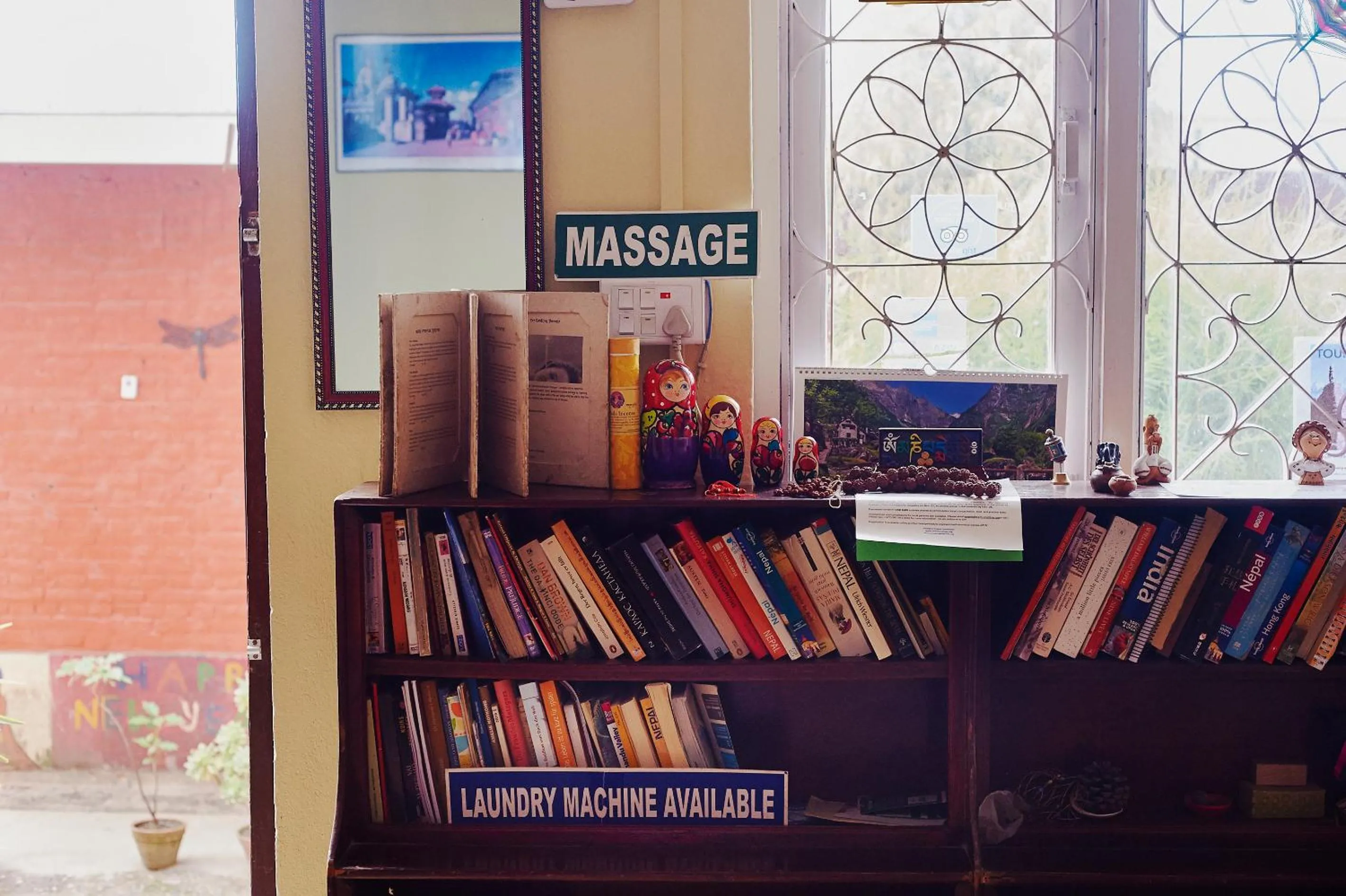 Library in Bodhi Guest House
