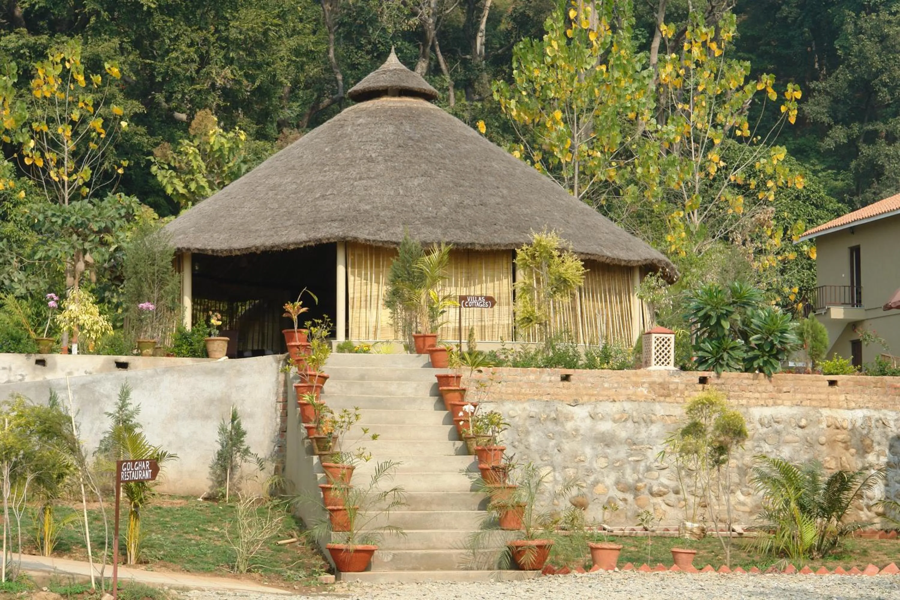 Garden in Click Resort Corbett Tiger Den