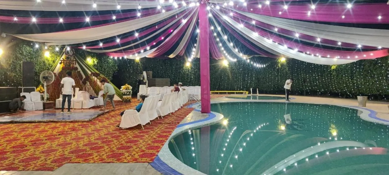 Swimming pool in Click Resort Corbett Tiger Den