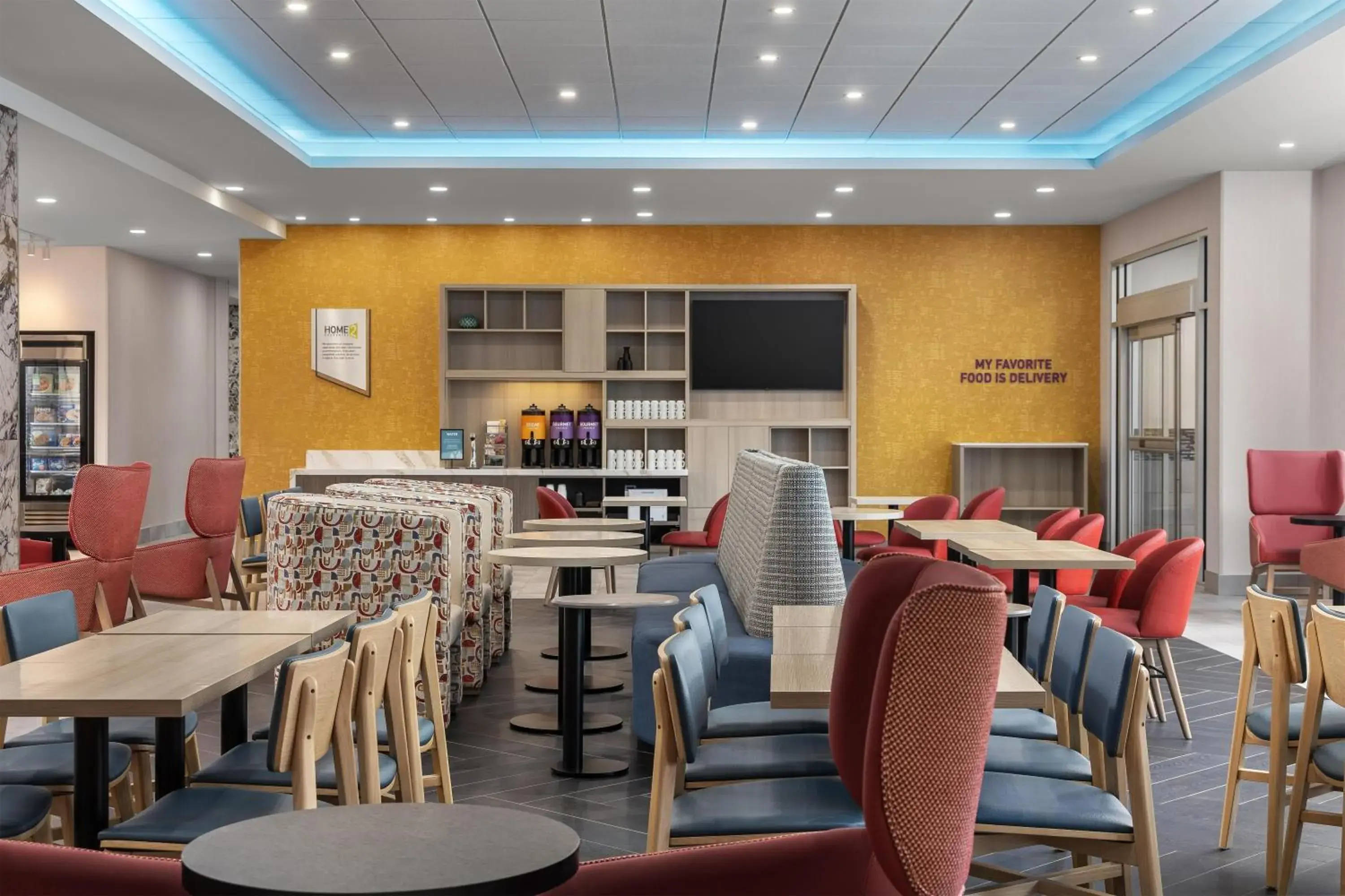 Lobby or reception in Home2 Suites By Hilton Woodstock On Lobby or reception in Home2 Suites By Hilton Woodstock On