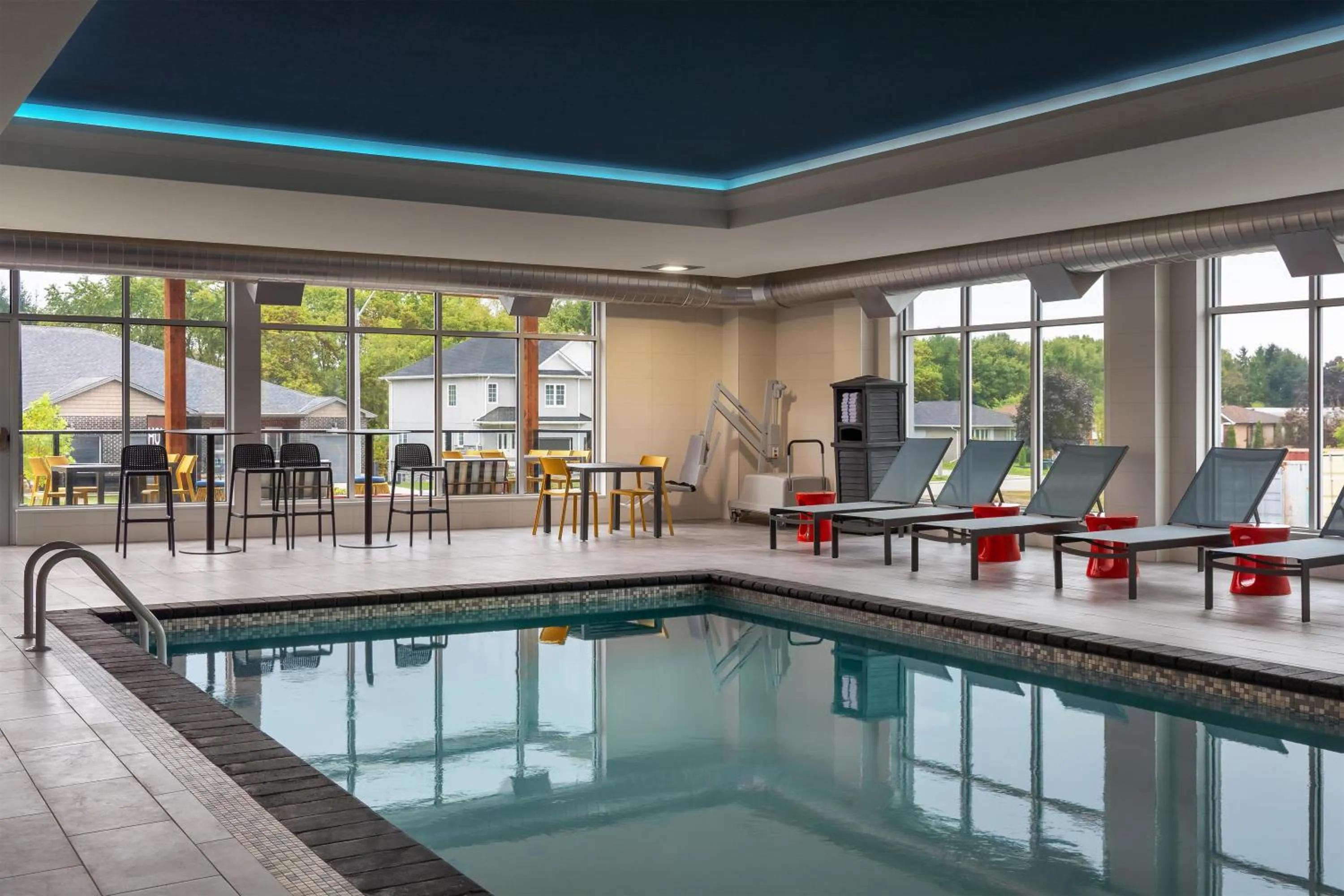 Pool view in Home2 Suites By Hilton Woodstock On