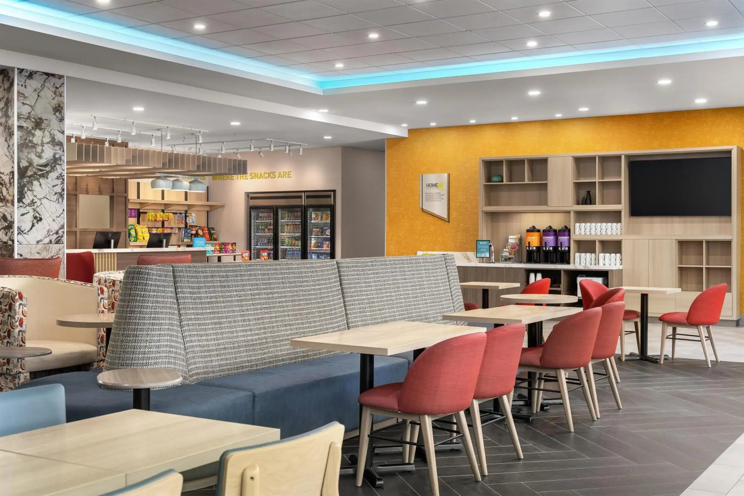 Lobby or reception in Home2 Suites By Hilton Woodstock On Lobby or reception in Home2 Suites By Hilton Woodstock On