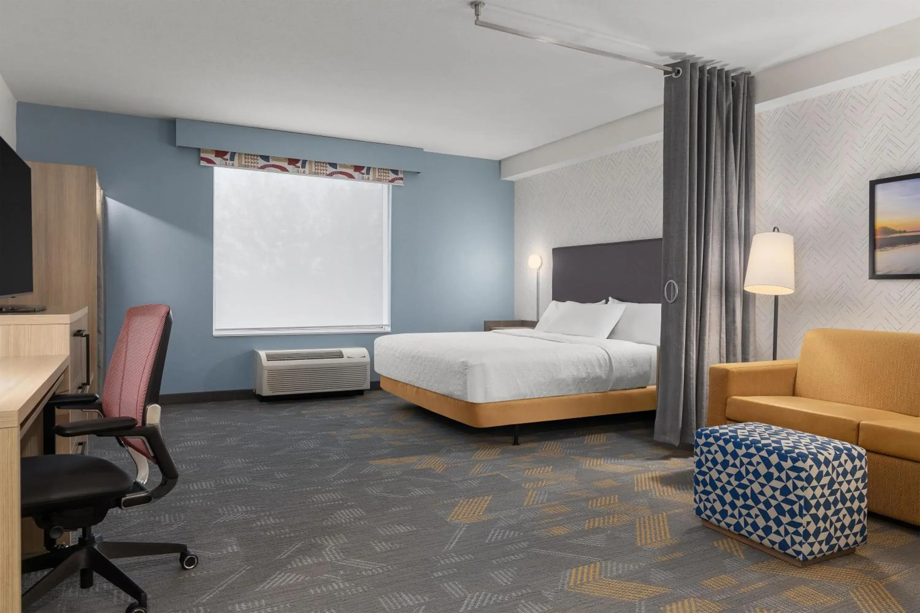 King Studio Suite with Tub - Mobility/Hearing Accessible in Home2 Suites By Hilton Woodstock On King Studio Suite with Tub - Mobility/Hearing Accessible in Home2 Suites By Hilton Woodstock On